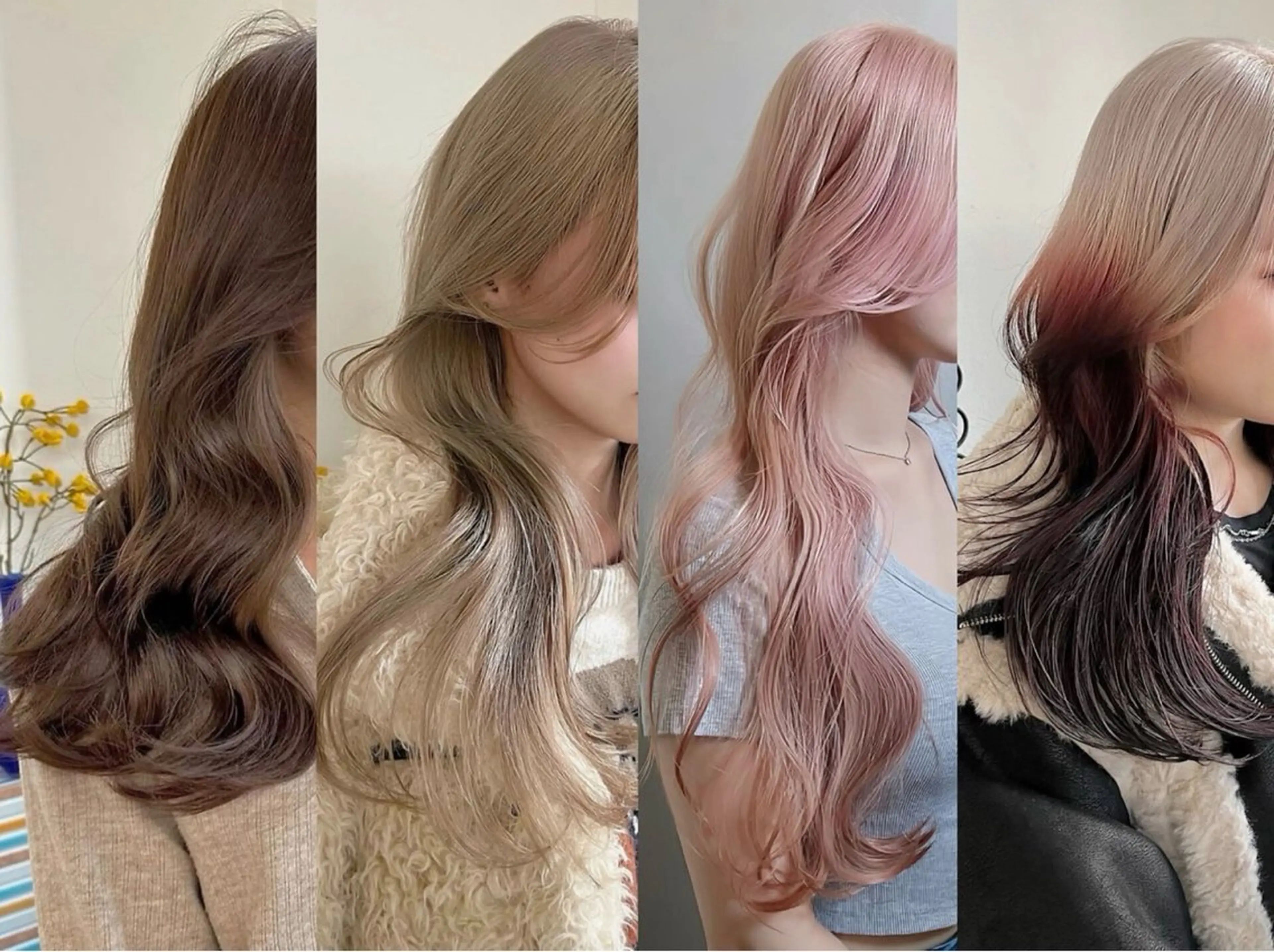 カラー ベージュカラー 透明感カラー ヘアカラー 梅田/ハイトーン/ 透明感カラー/縮毛のヘアスタイル