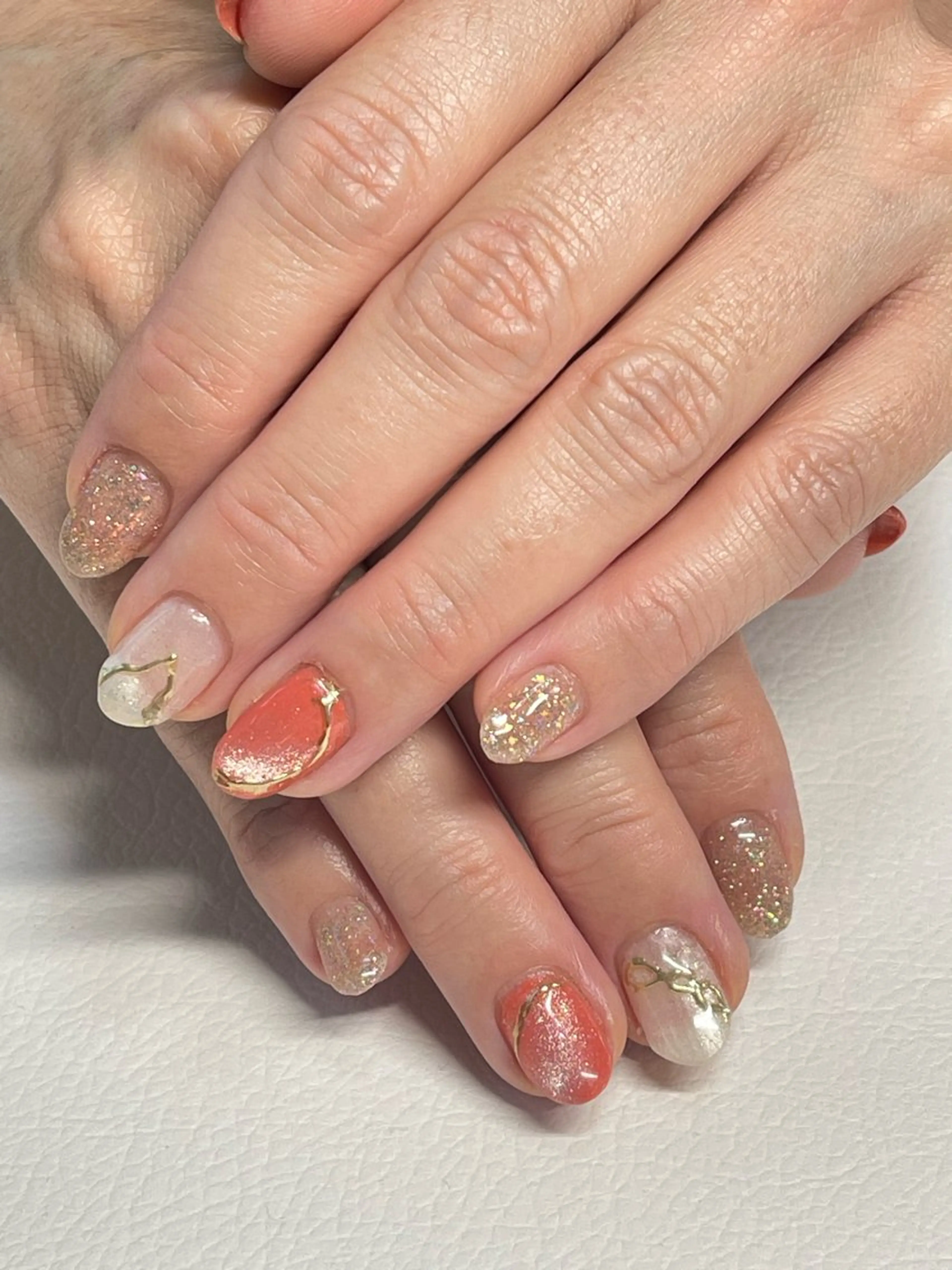 ネイル アートネイル キラキラネイル マグネットネイル Flora nailのネイルデザイン