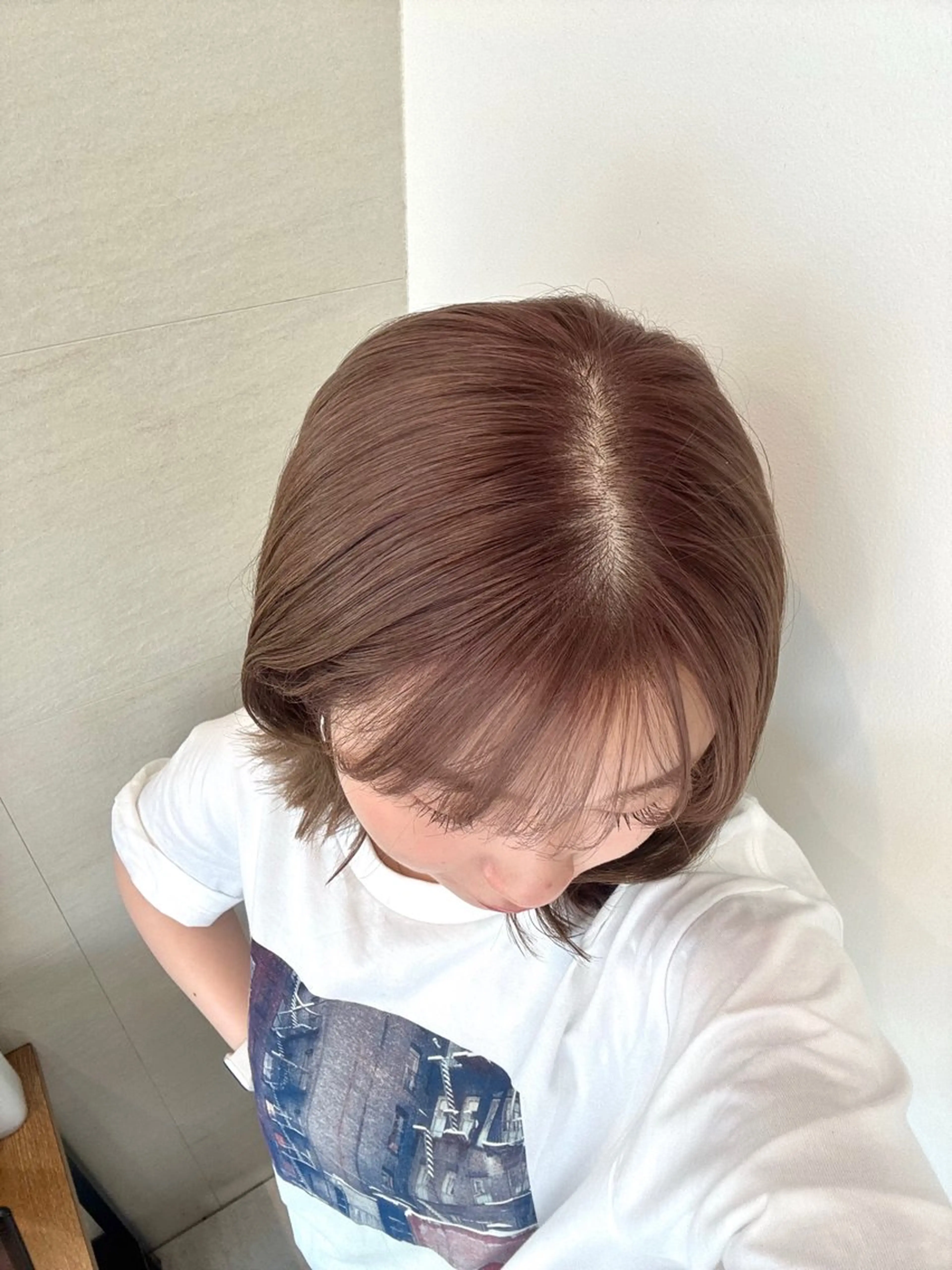 ミディアム ヘアカラー トリートメント 透明感カラー🤎/ ツヤカラー/さくらのヘアスタイル