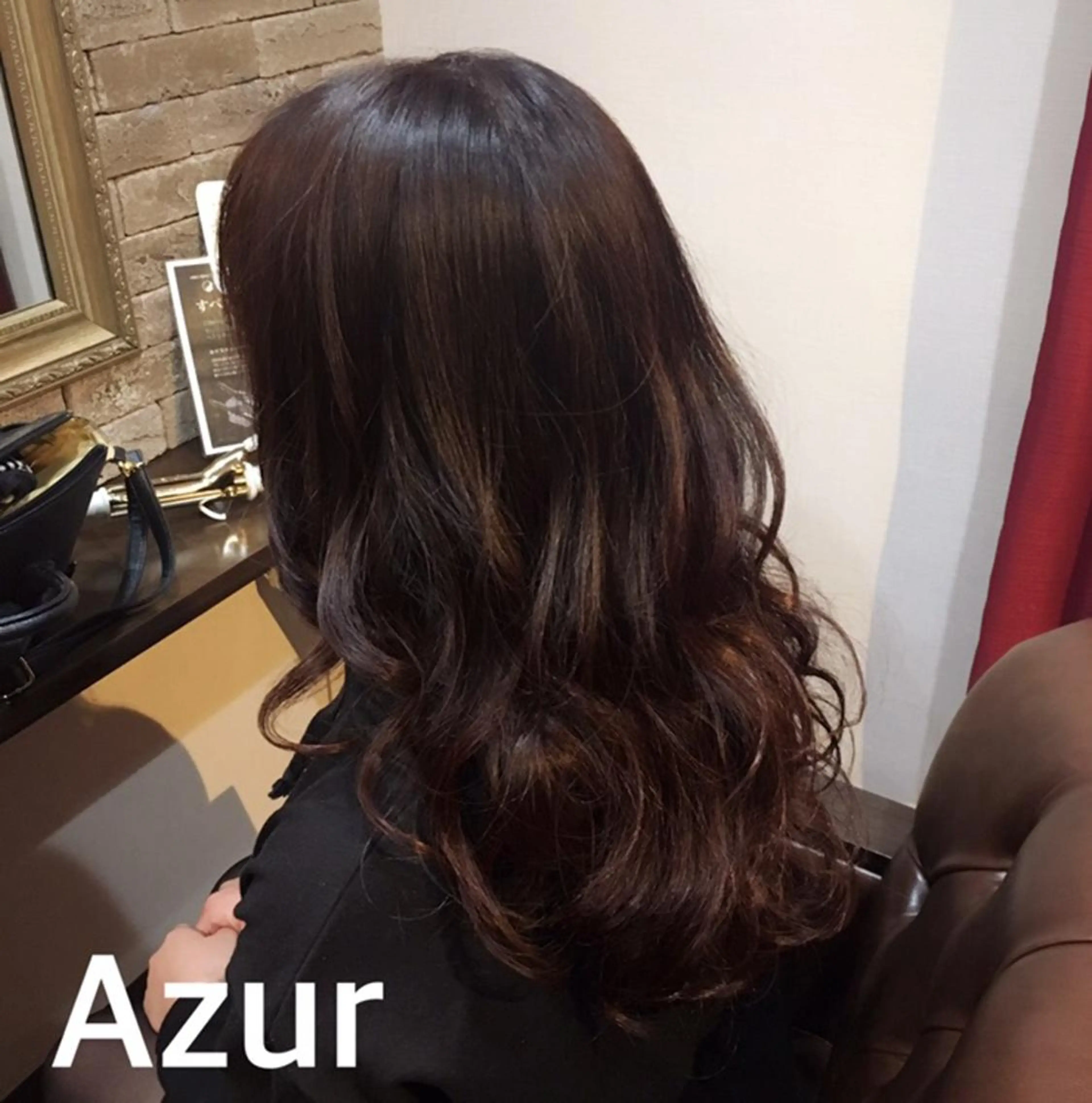 セミロング カラー パーマ HairDesign Azurのヘアスタイル