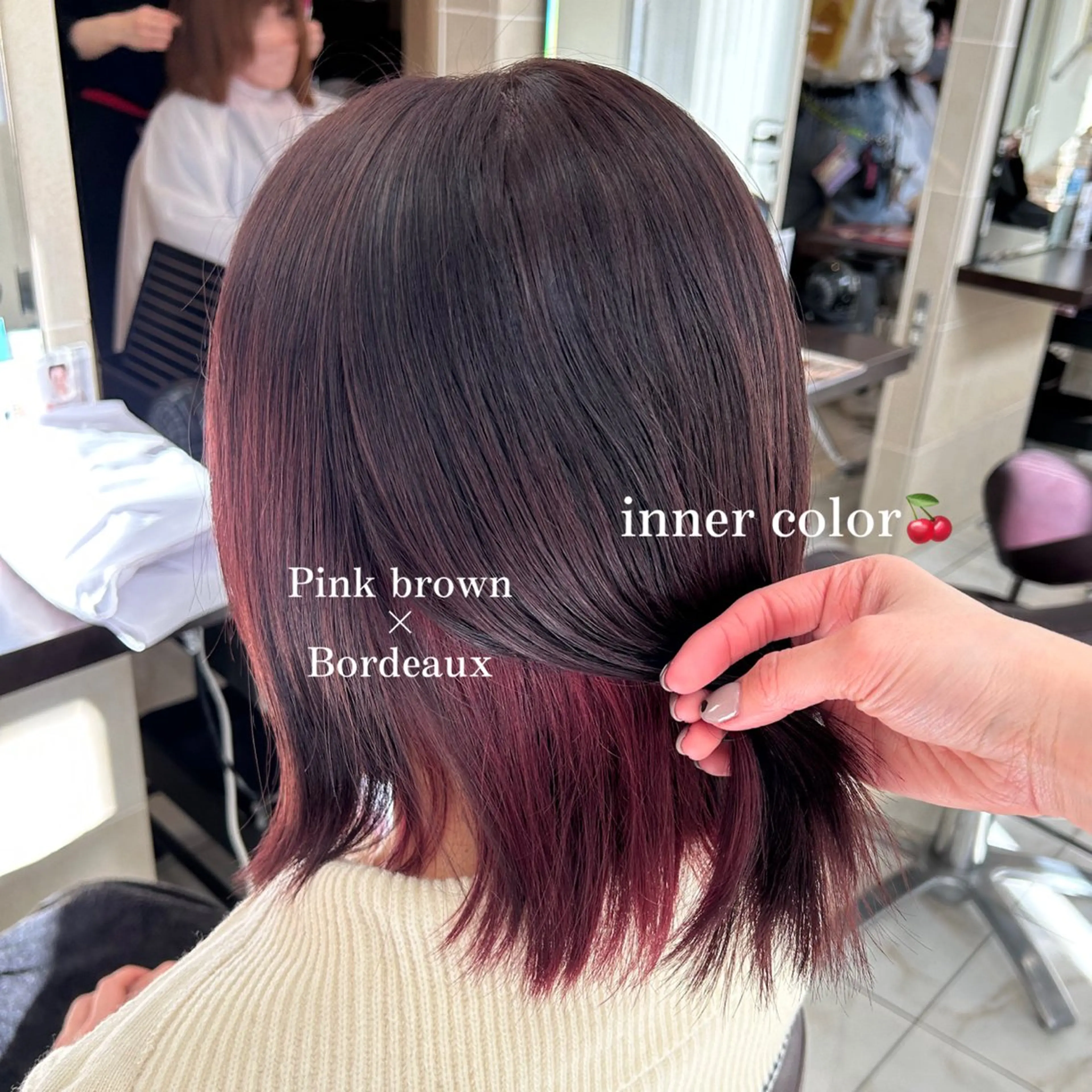 ショート ピンクラベンダー ヘアカラー 🧸HARUNA 艶髪✨透明感🫧のヘアスタイル