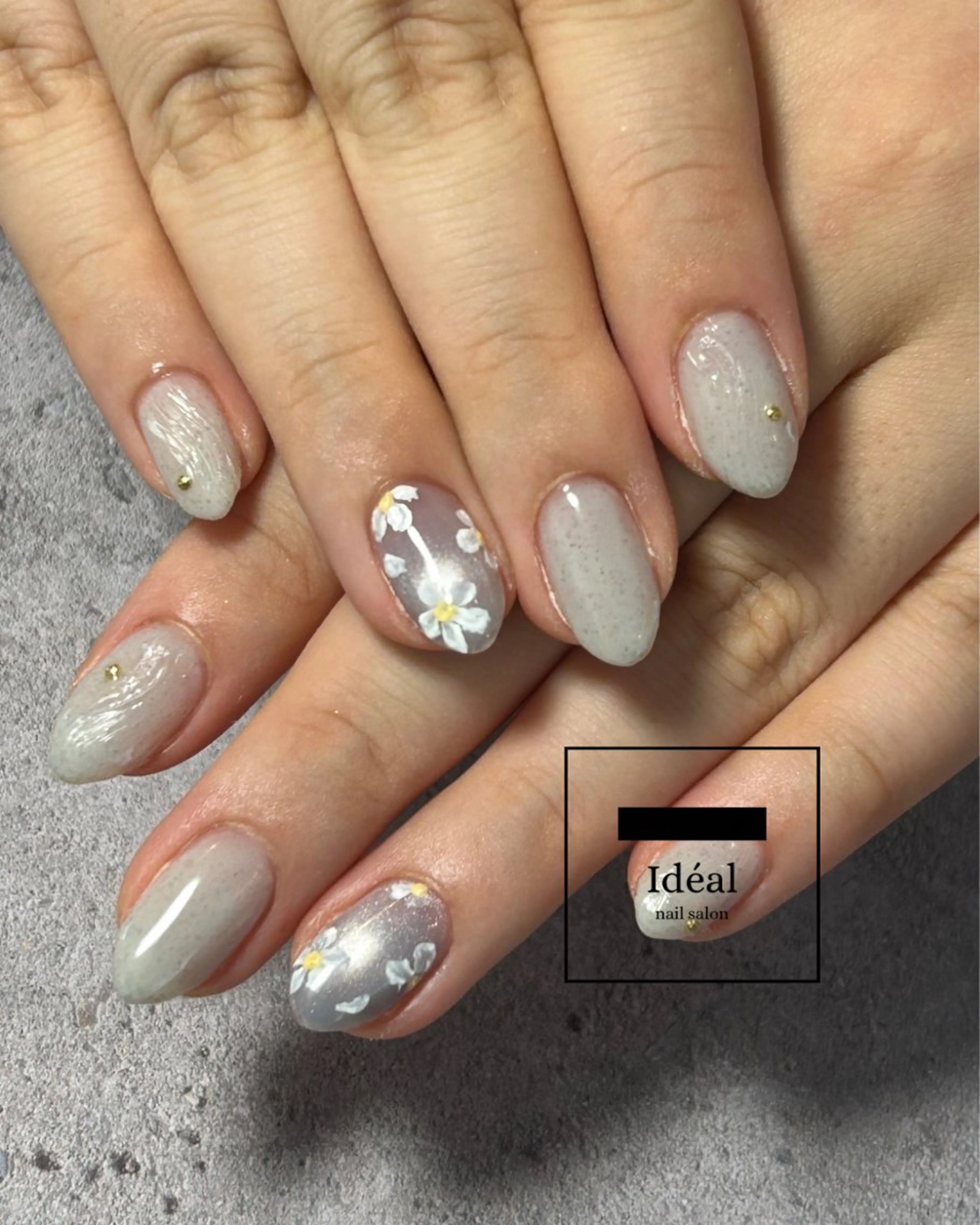 ネイル ブルー ジェルネイル キラキラネイル 韓国ネイル ラメ(グリッター) nail salon ideal所属・ideal wakanaのネイルデザイン