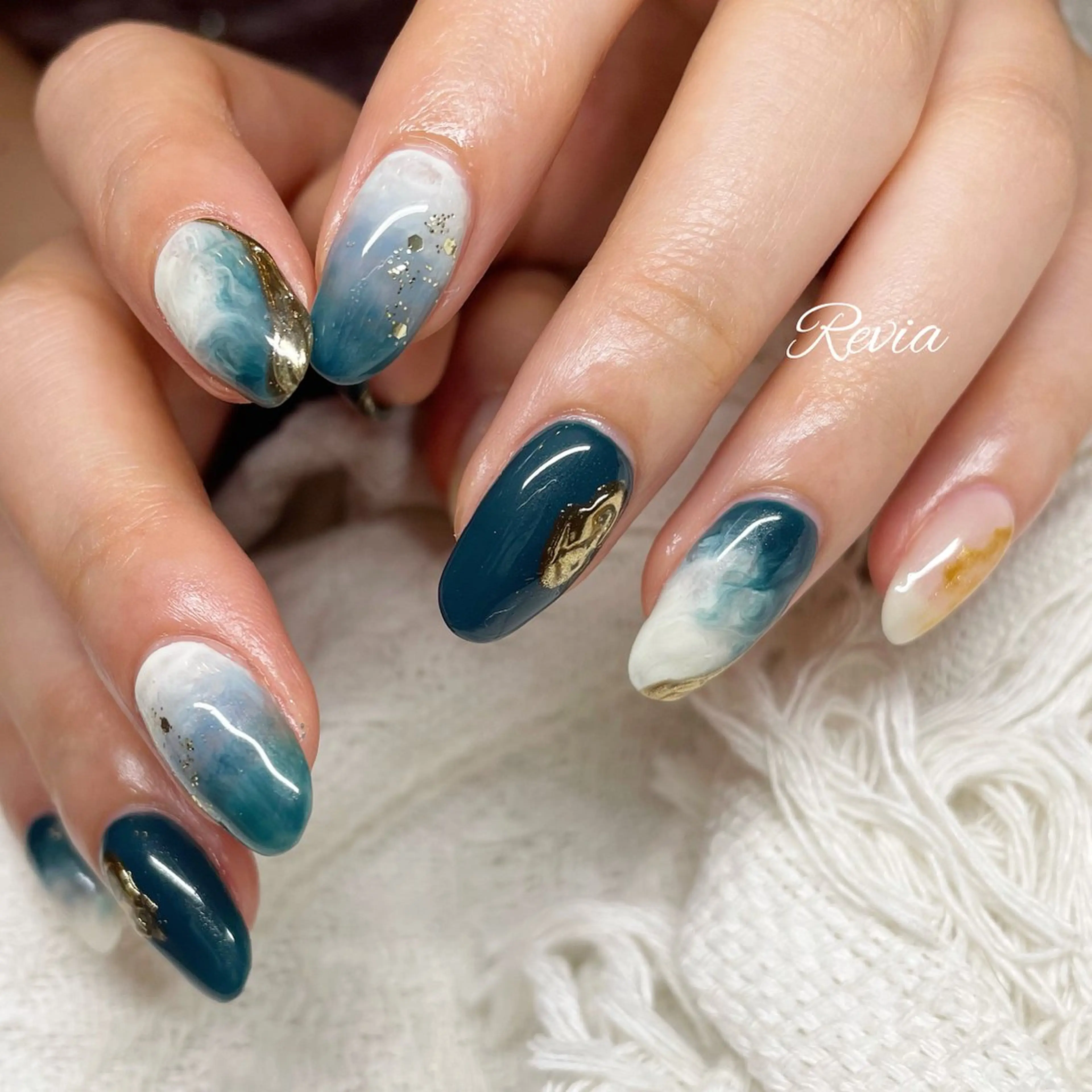 ネイル ハンドネイル revia所属・ERI Nailistのネイルデザイン