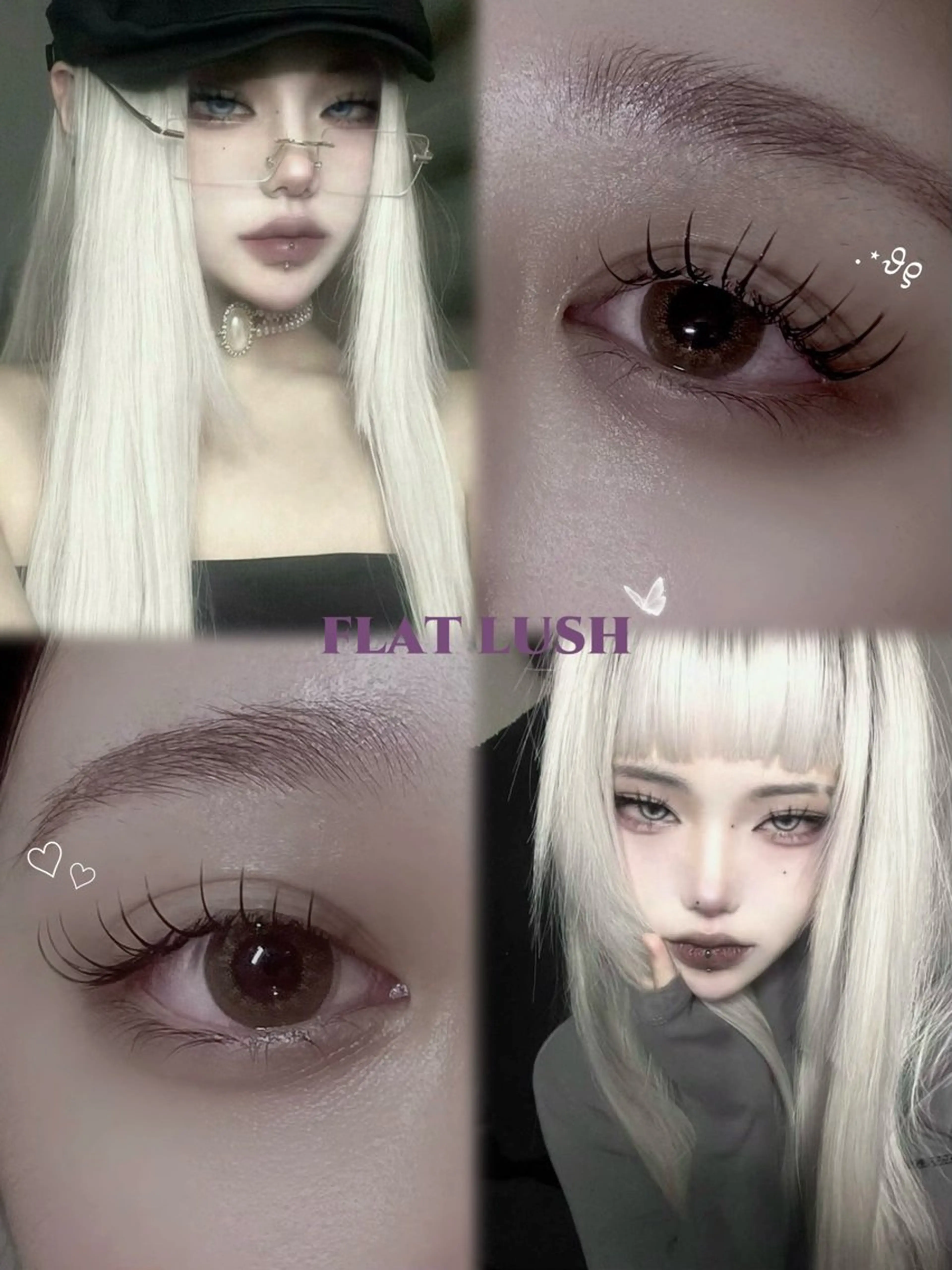 【ミニモ学割】 束感まつエク👀フラットラッシュ80本 /マツエク/まつげエクステの写真