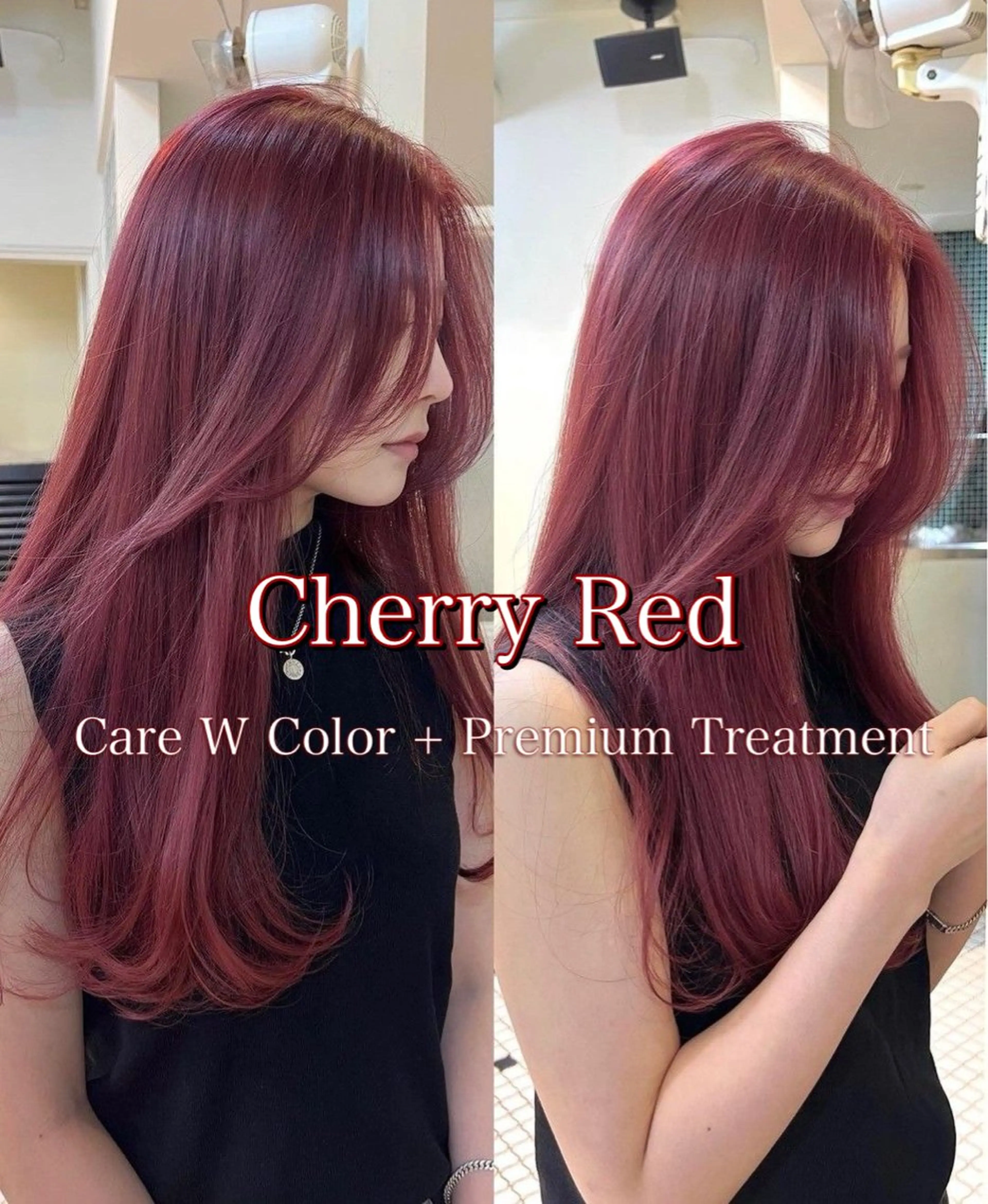 ロング カラー カット ヘアカラー 【直前割】透ける艶髪 ♡ストレートのヘアスタイル
