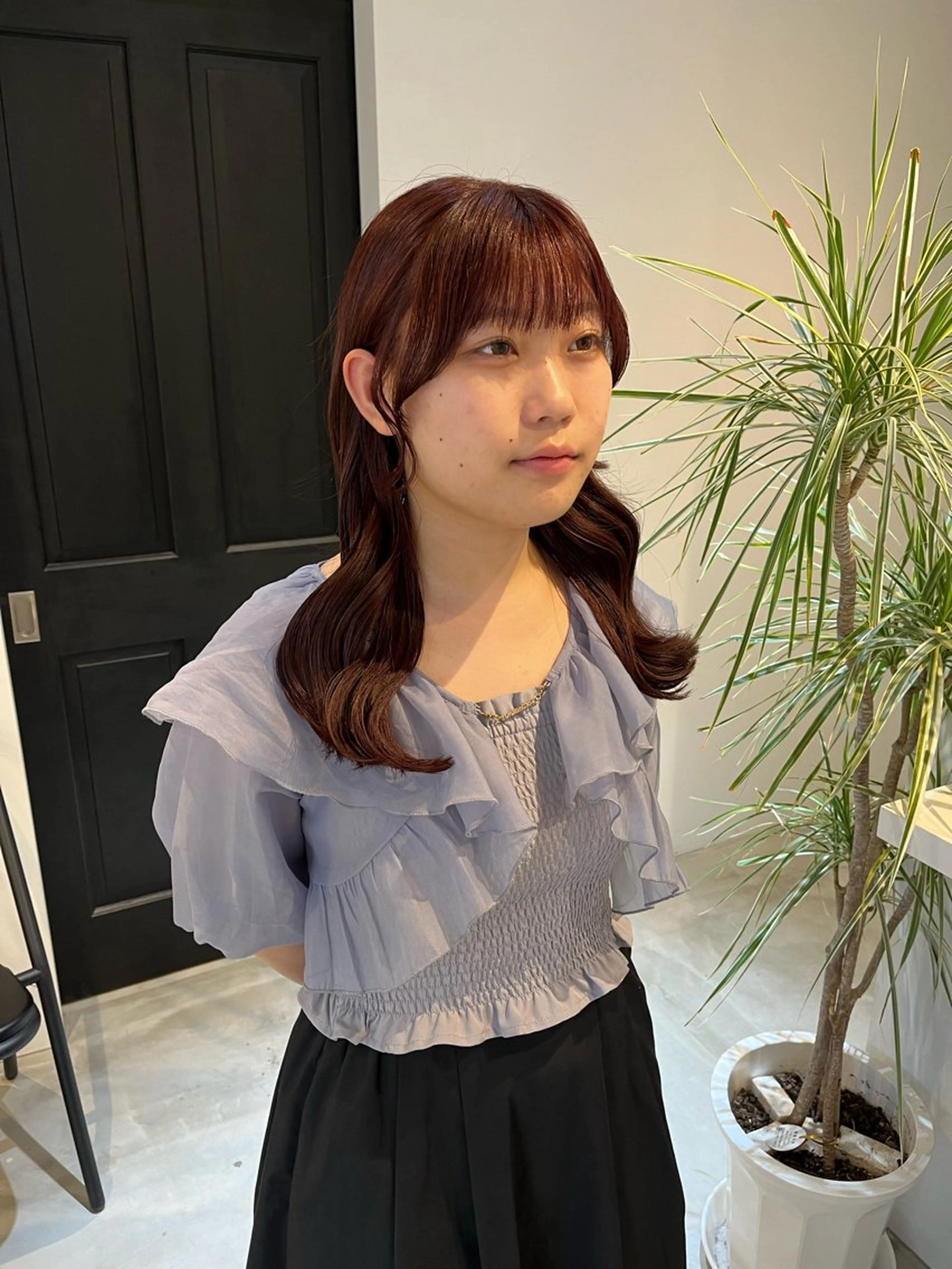 セミロング ALLYS 渋谷店所属・最高級の艶のある カラーmei🎨のヘアスタイル