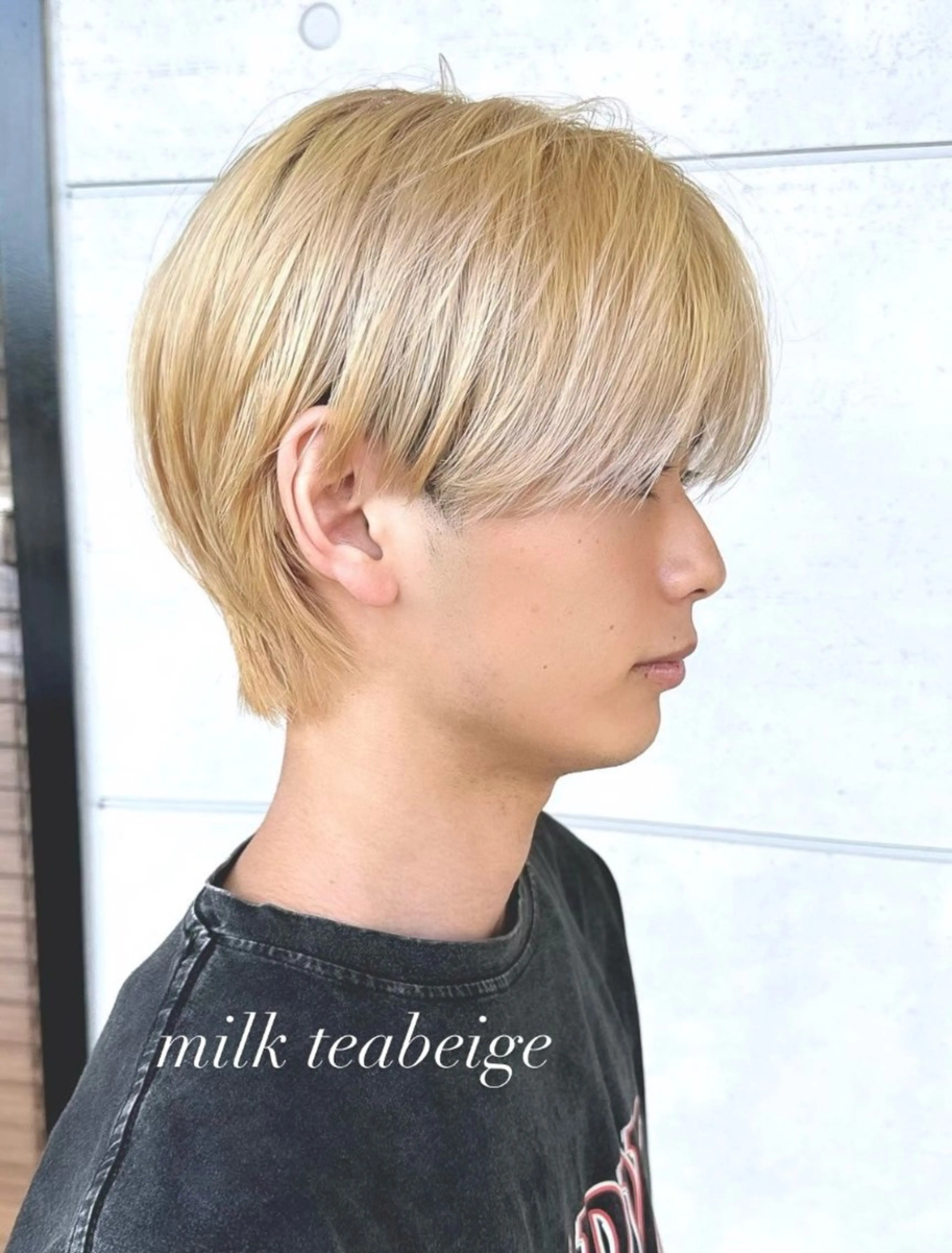 カラー メンズ ヘアカラー 栗谷 竜希のヘアスタイル