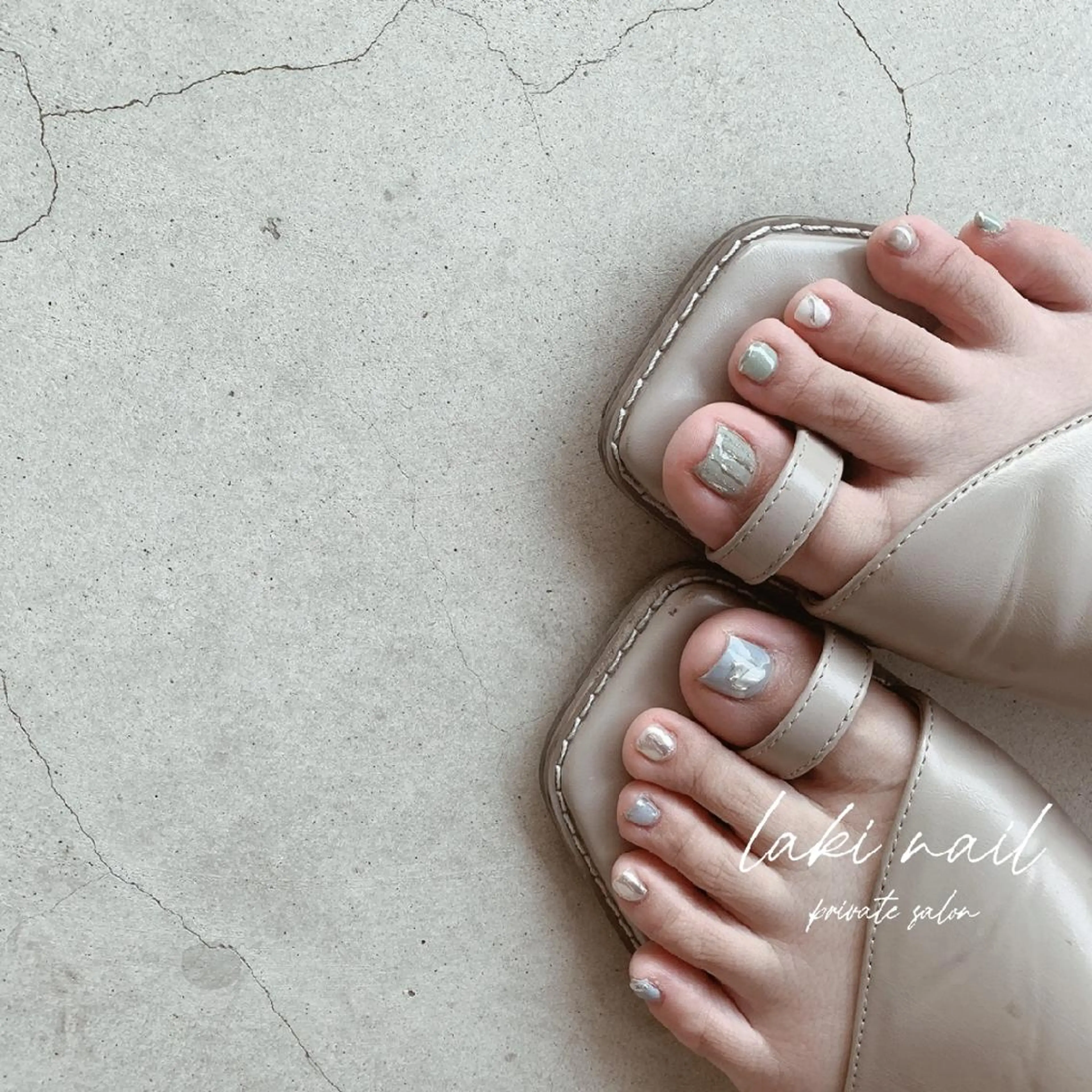 ネイル フットネイル フットネイル by lakiのネイルデザイン