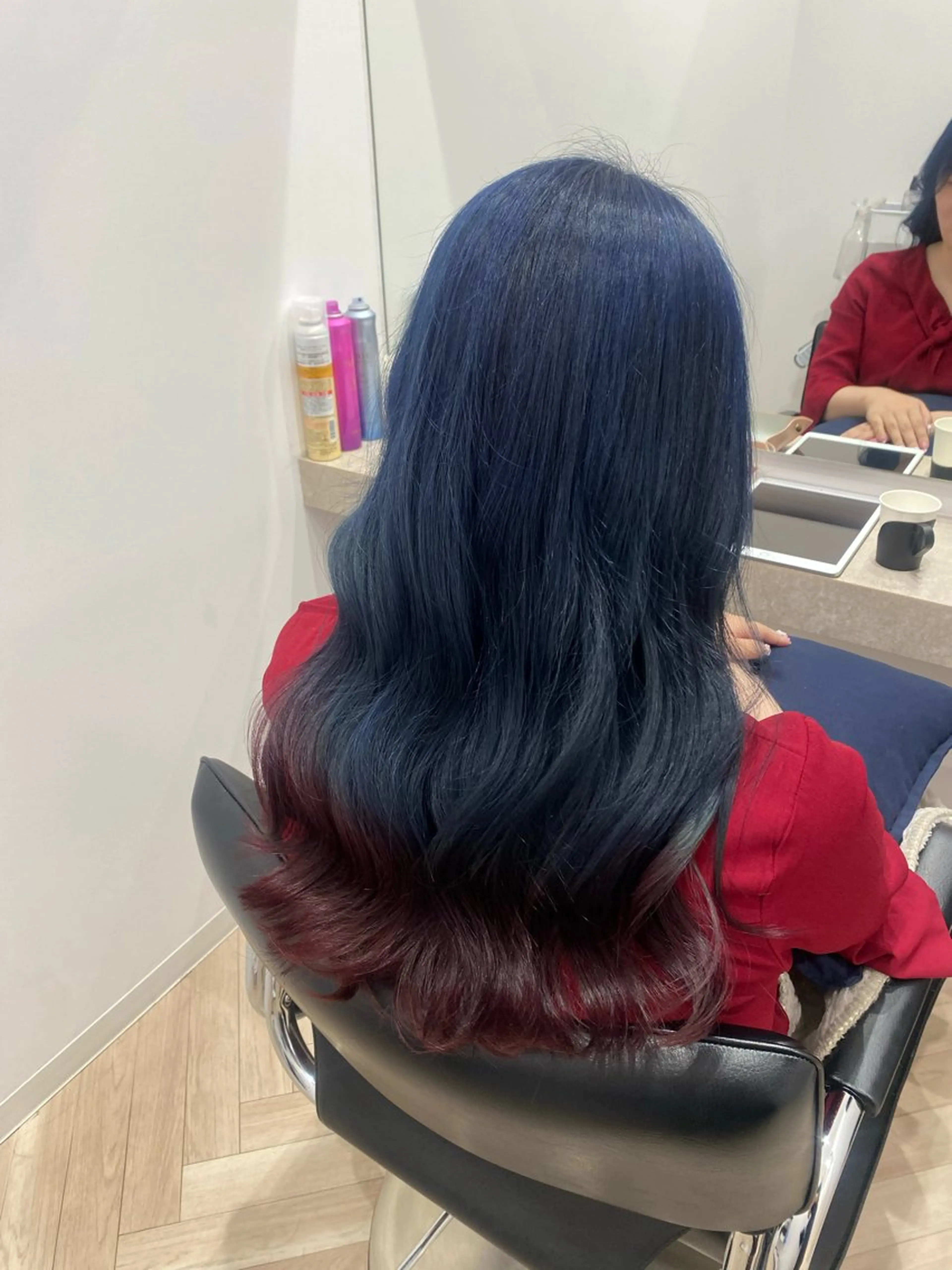 ロング カラー ブリーチ デザインカラー ヘアカラー トリートメント 🍑艶髪✖️暖色系 ✨momoka🍑のヘアスタイル