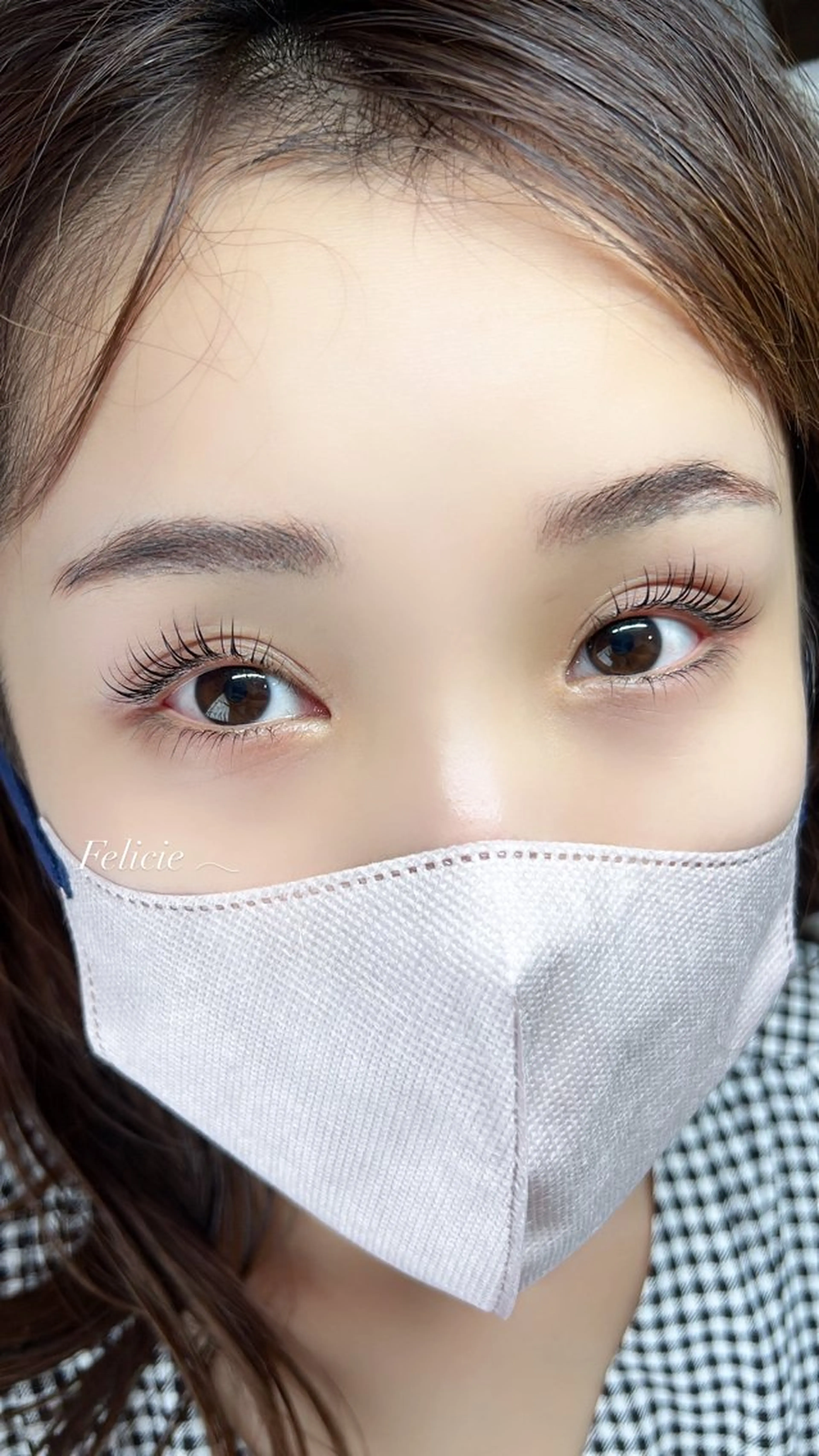 マツエク・マツパ 下まつげエクステ 一重×まつ毛パーマ マツパ Felicie＊ Sayakaのマツエク・マツパデザイン