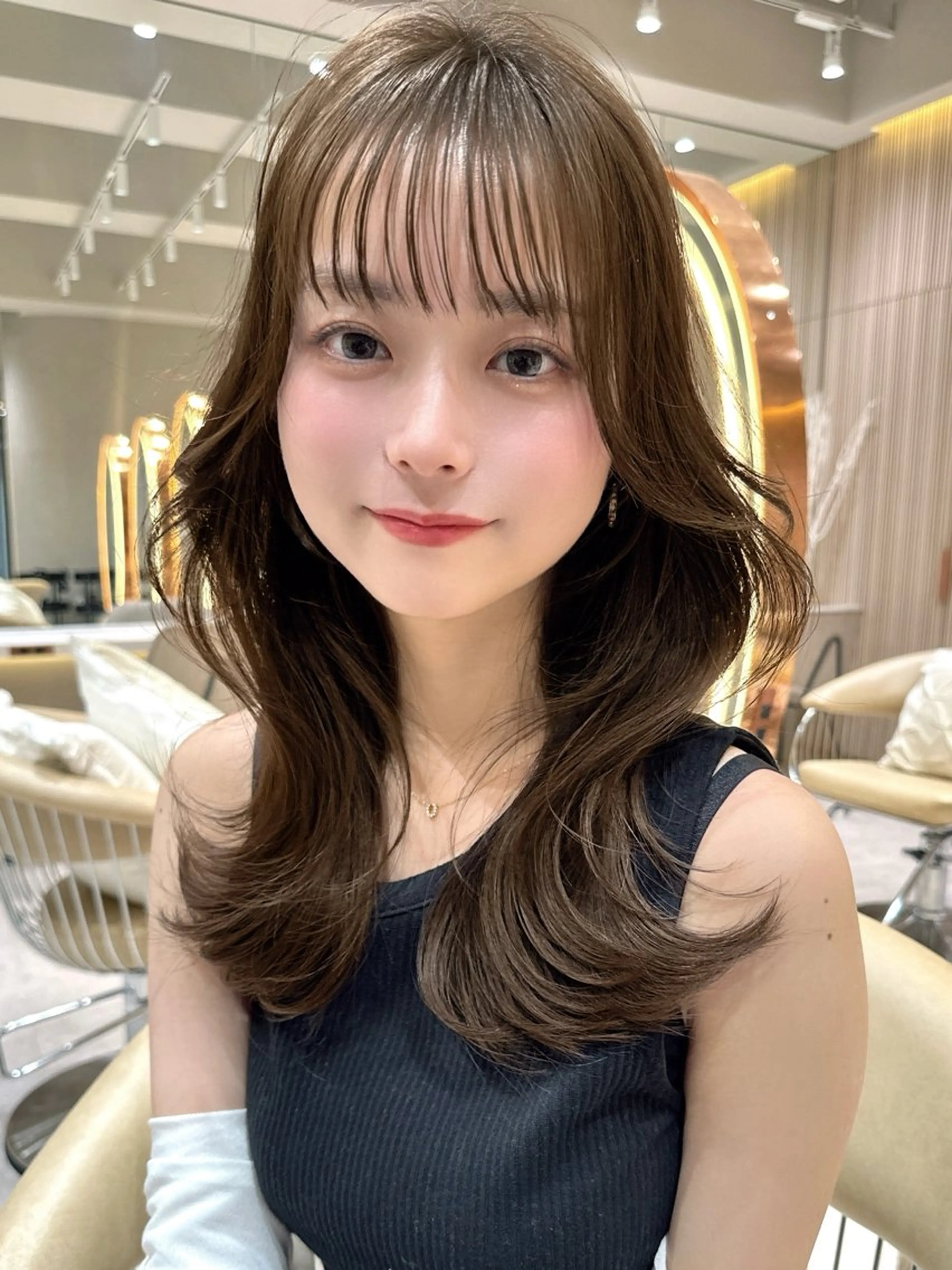 カラー カット ヘアカラー トリートメント ❤️ブリーチなし💚 ダブルカラー平野実花のヘアスタイル