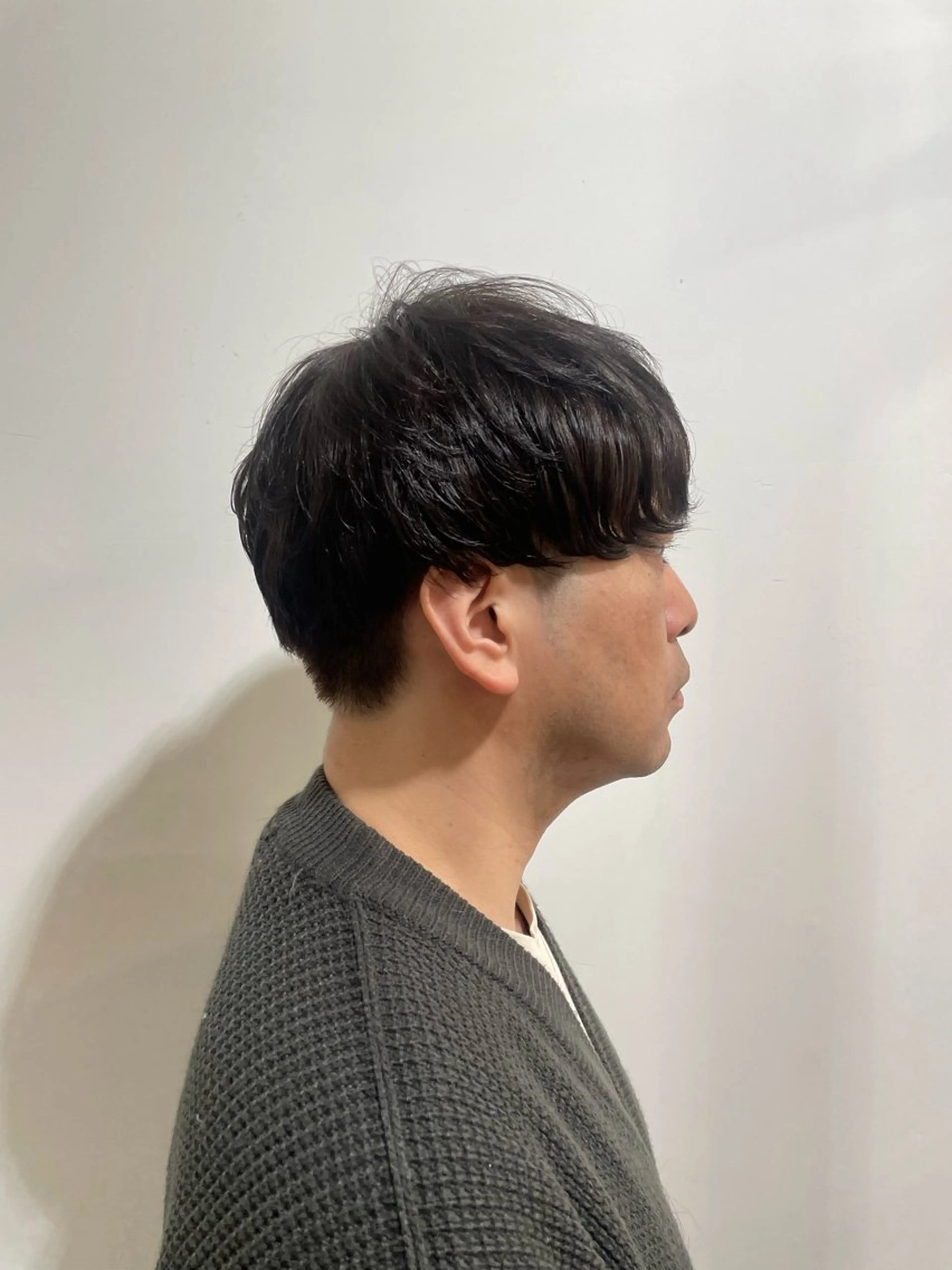 ショート メンズ パーマ オオシマ ミユのヘアスタイル