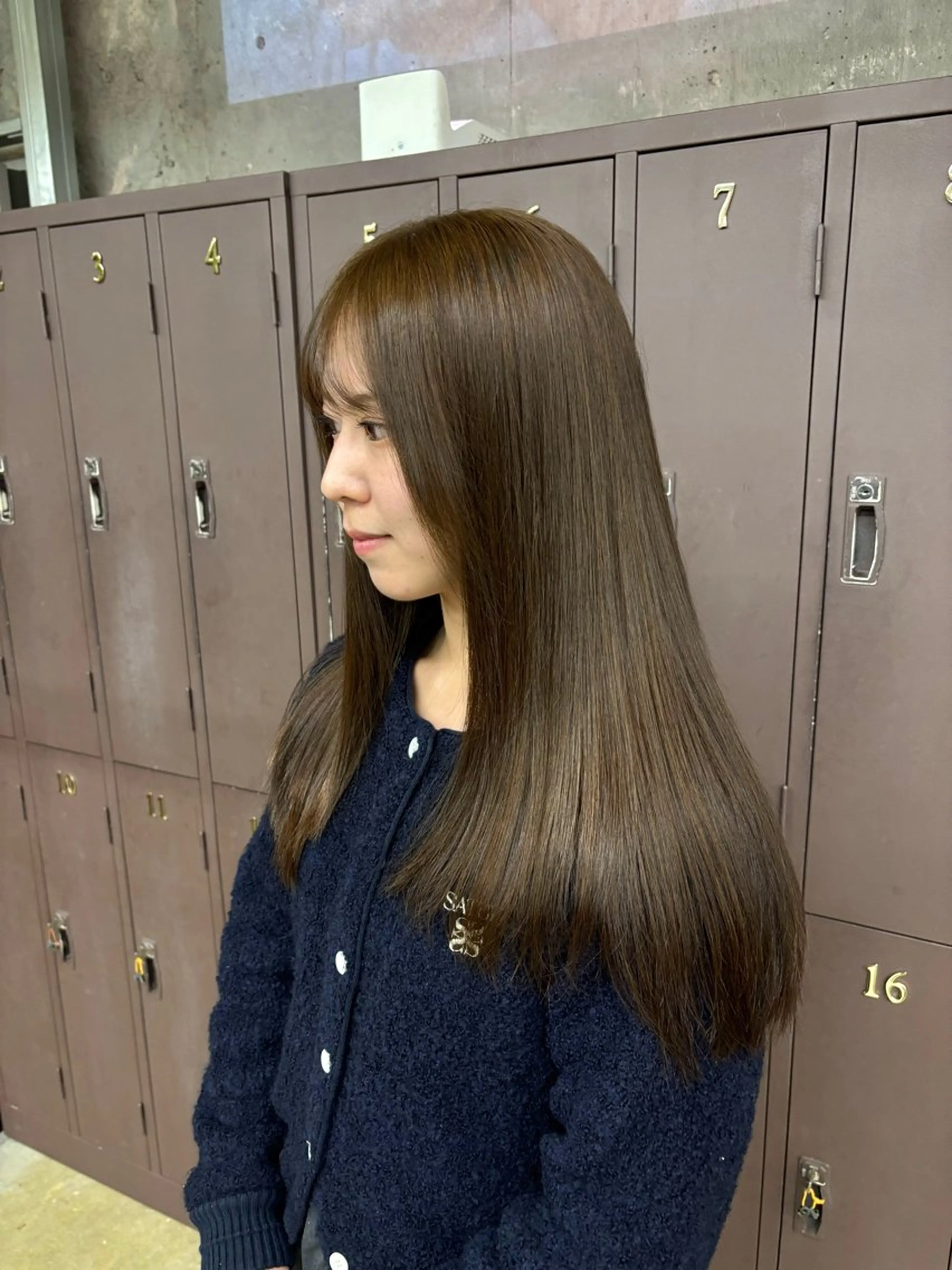 ロング ヘアカラー 宮崎 わか菜/透明感カラーのヘアスタイル