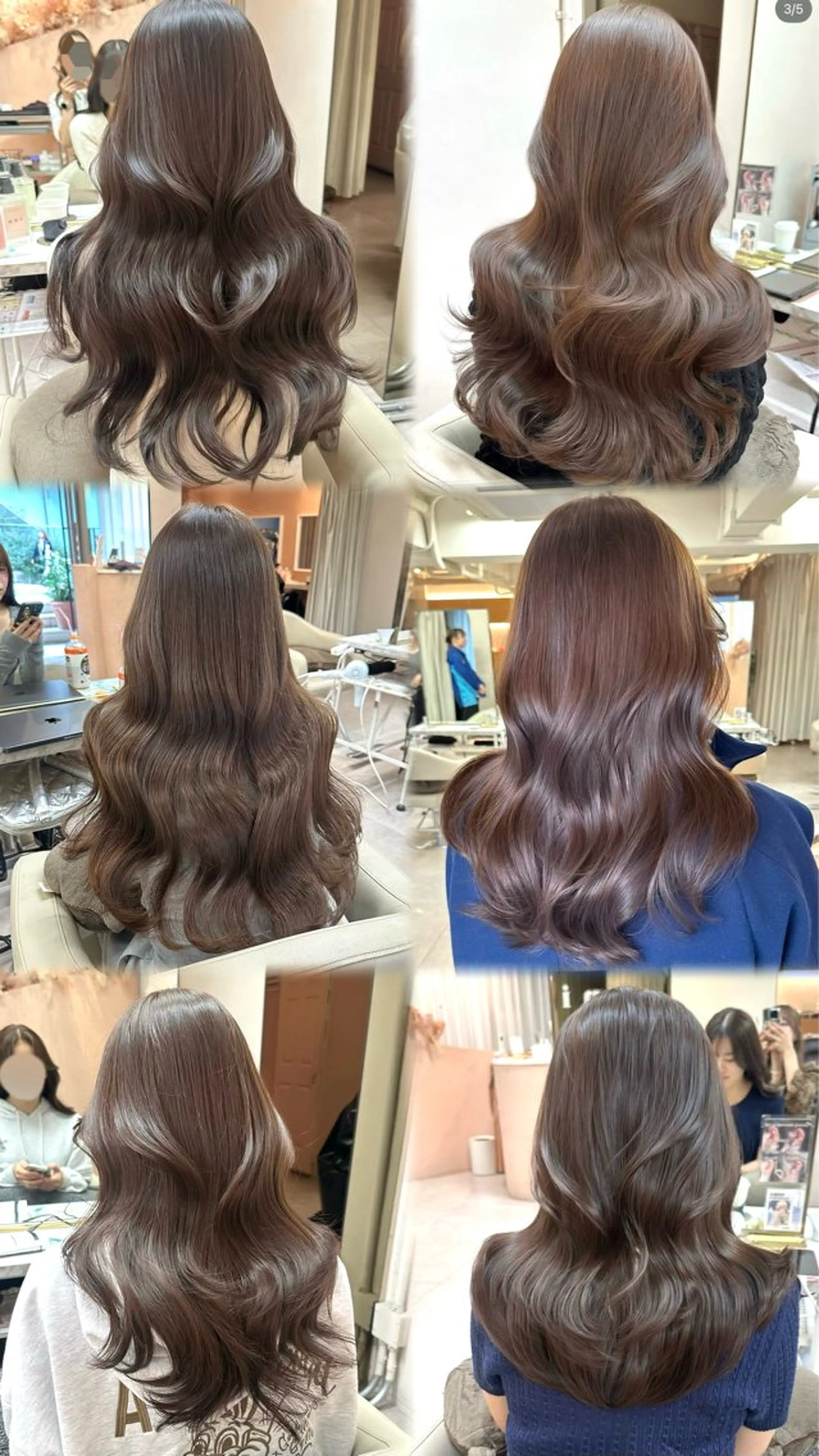 ロング カラー レイヤーカット 韓国ヘア🦢🖤 Sayumiのヘアスタイル