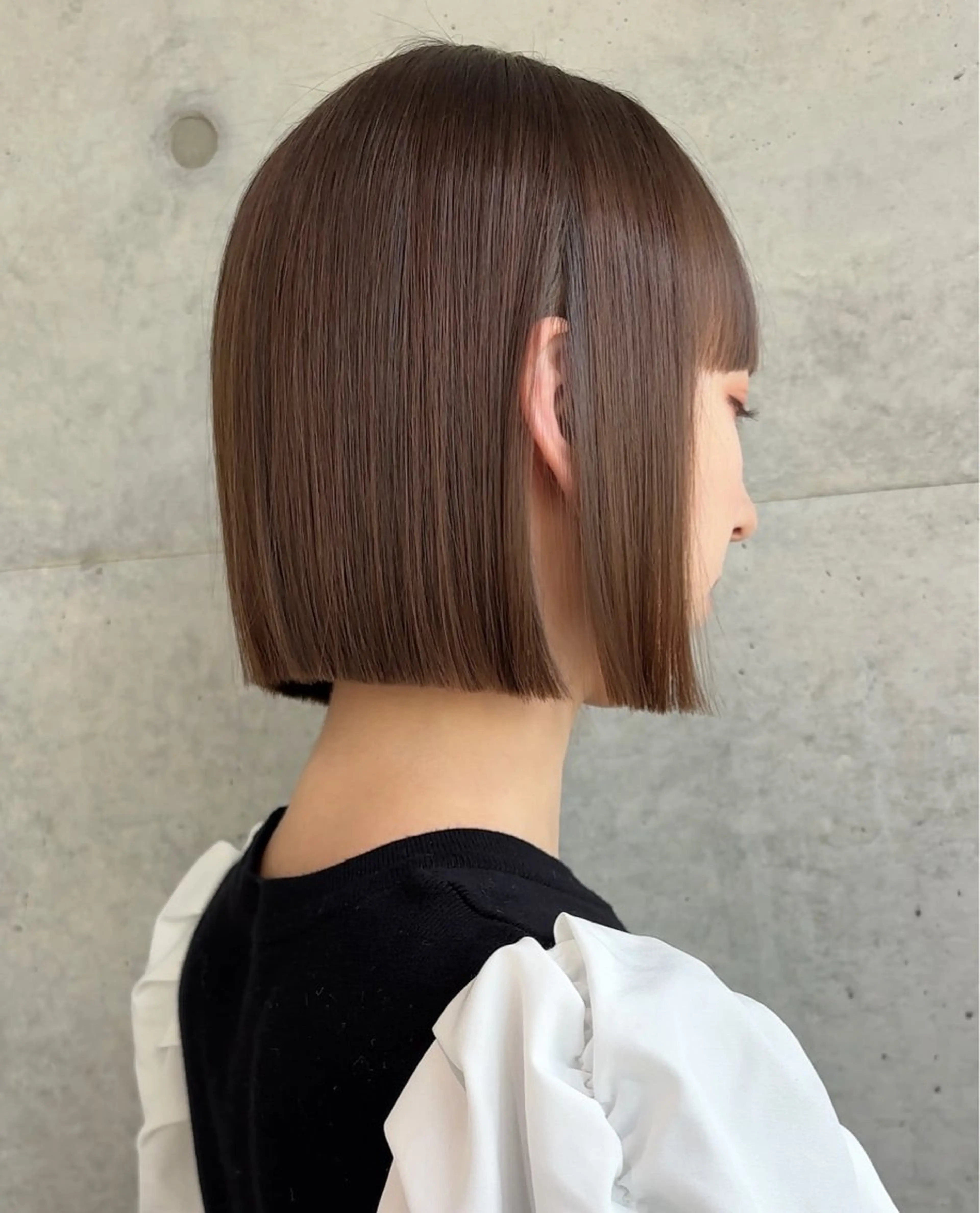 ショート カラー カット 縮毛矯正 トリートメント Lond Bloom 天神ショート/ボブのヘアスタイル