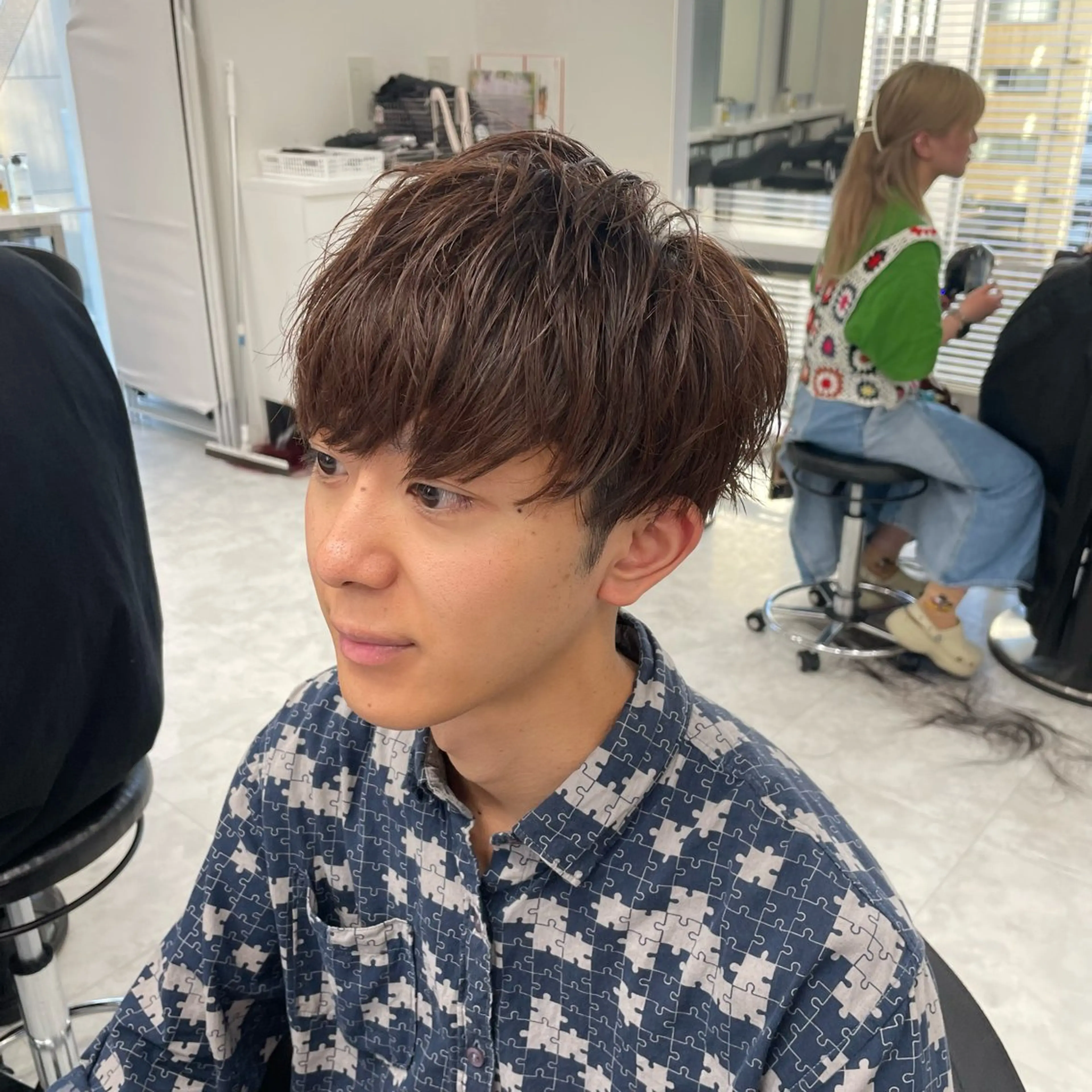 ショート メンズ 大人っぽ♡上品な暖色 ♡ブリーチなし♡のヘアスタイル