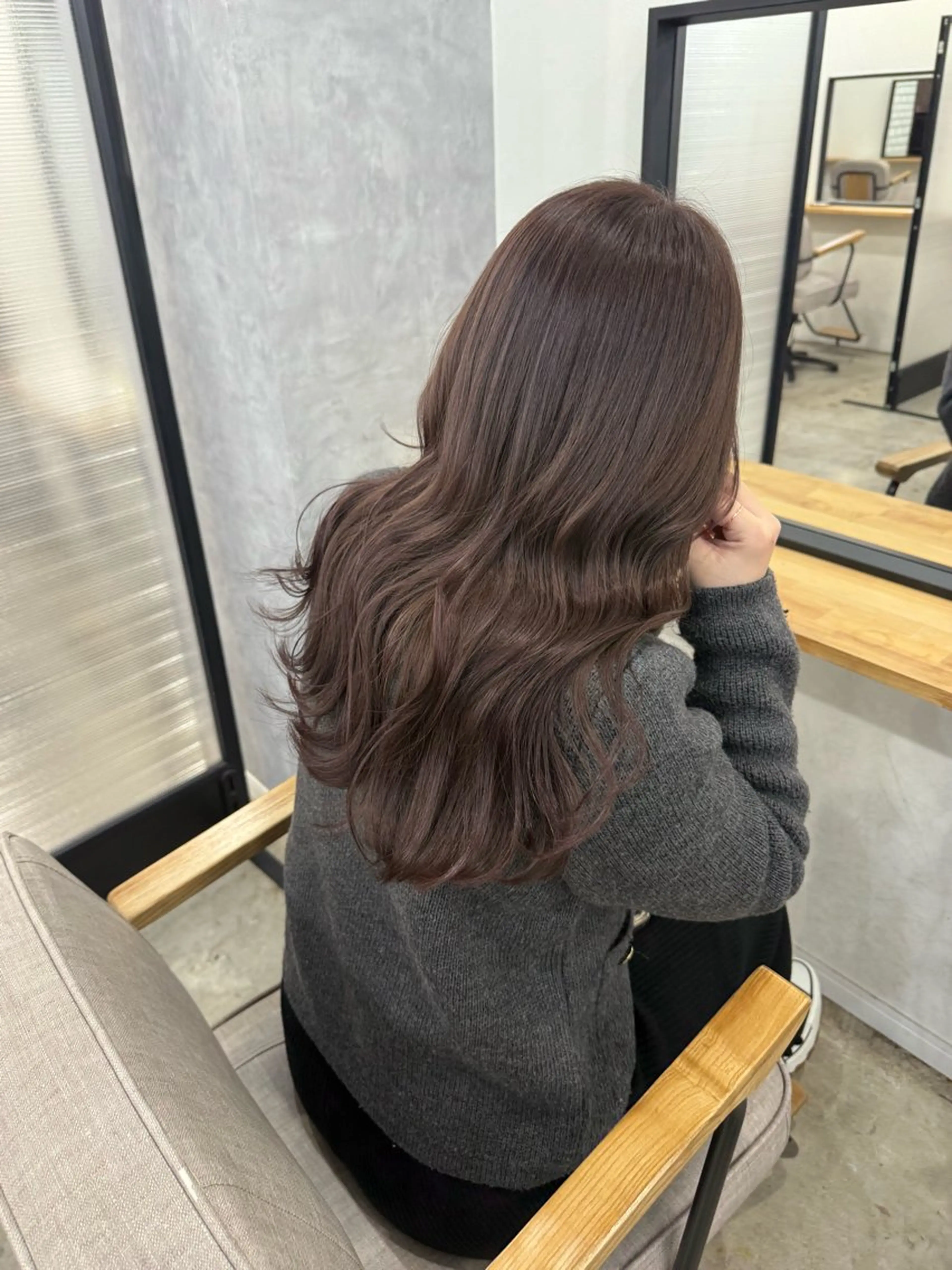 セミロング 透明感color🩵 MAYUKAのヘアスタイル