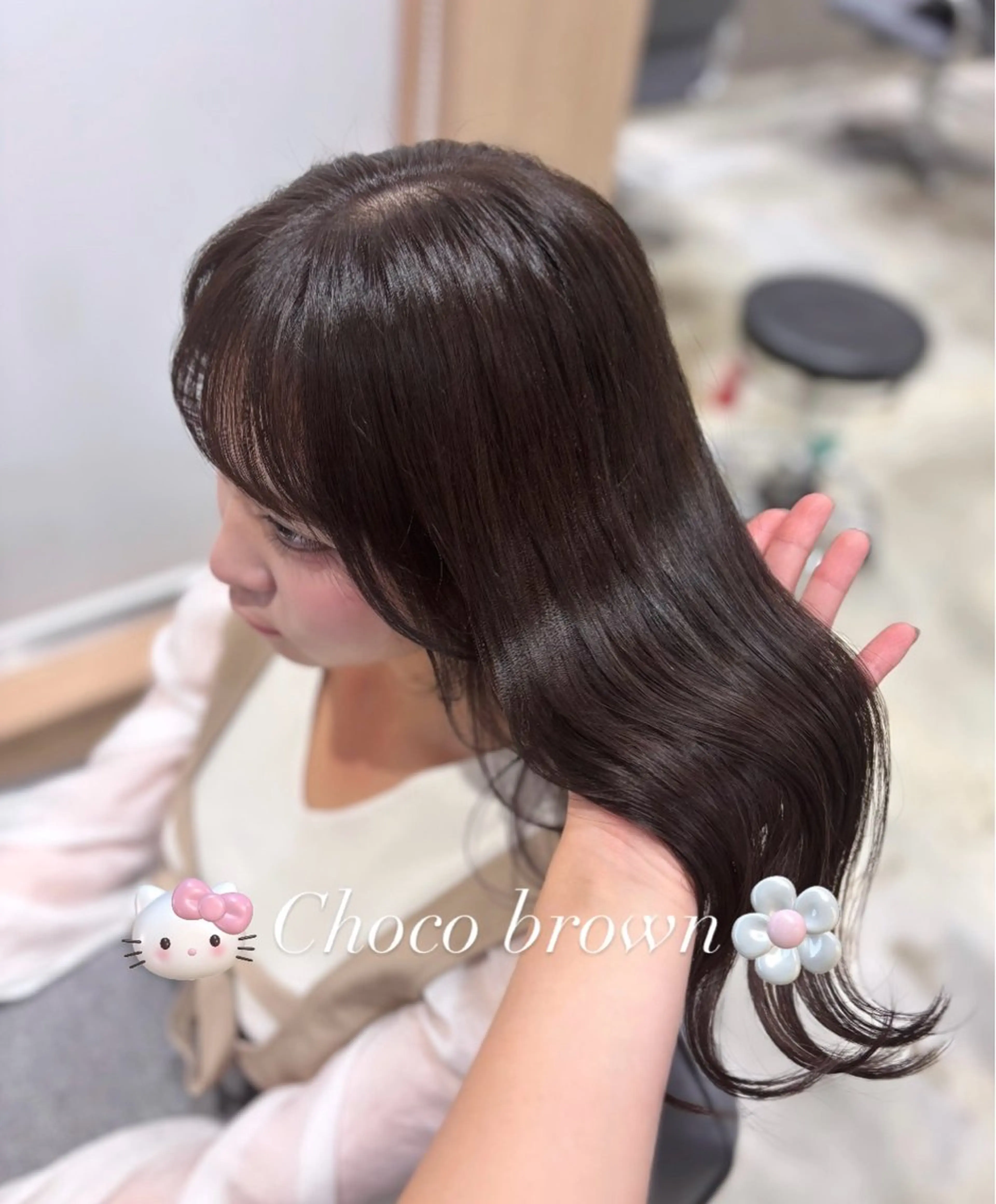 カラー ブラウンカラー Euphoria銀座店所属・縮毛矯正/カラー 🎀𝐒𝐀𝐊𝐈のヘアスタイル