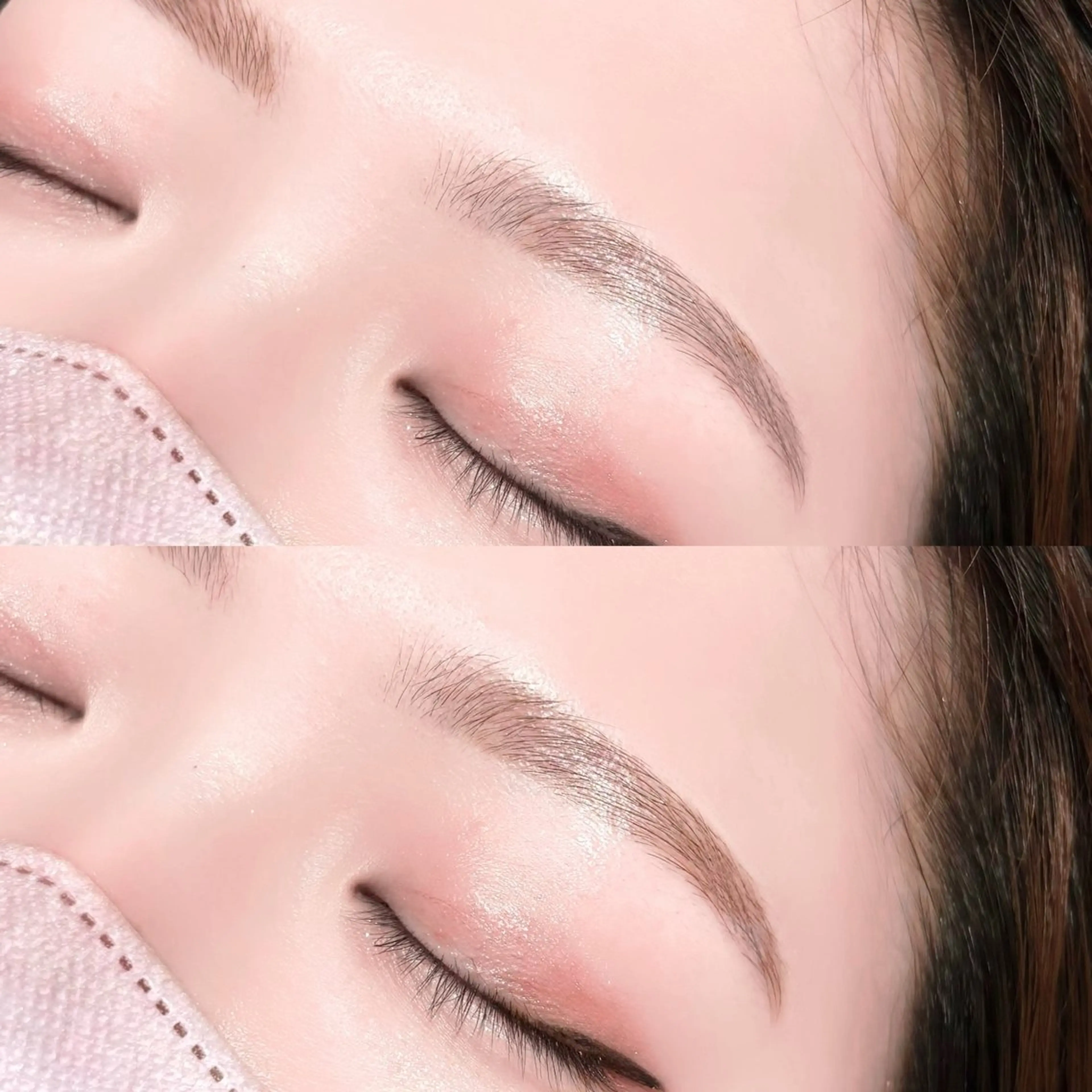 練習モデル　アイブロウWax❤️眉メイク付きの写真