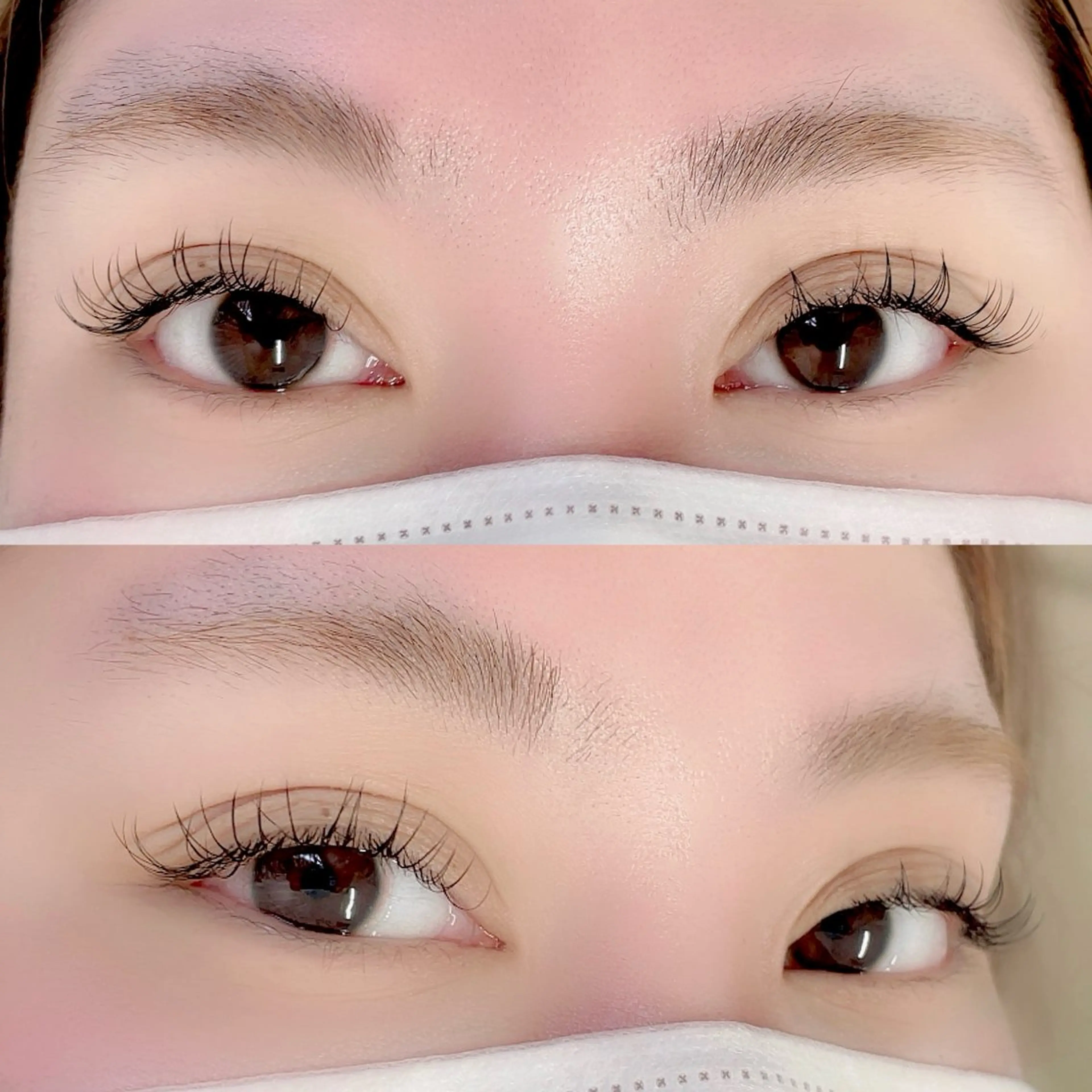 マツエク・マツパ 束感まつ毛 フラットラッシュ パリジェンヌラッシュリフト 一重×まつ毛パーマ Morganite 🦋 ÿui 🦋のマツエク・マツパデザイン