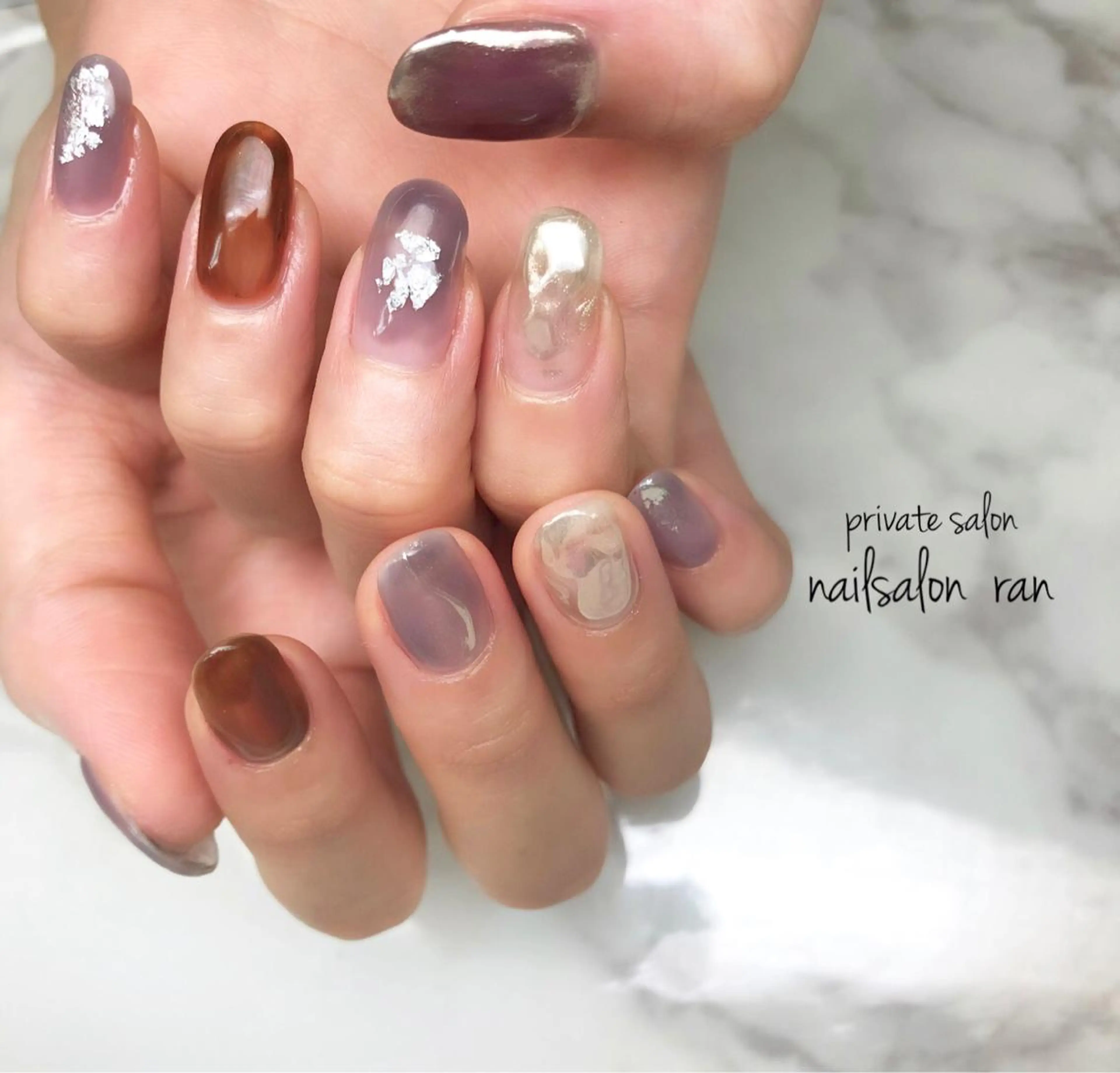 ネイル 持ち込み nailsalon ranのネイルデザイン