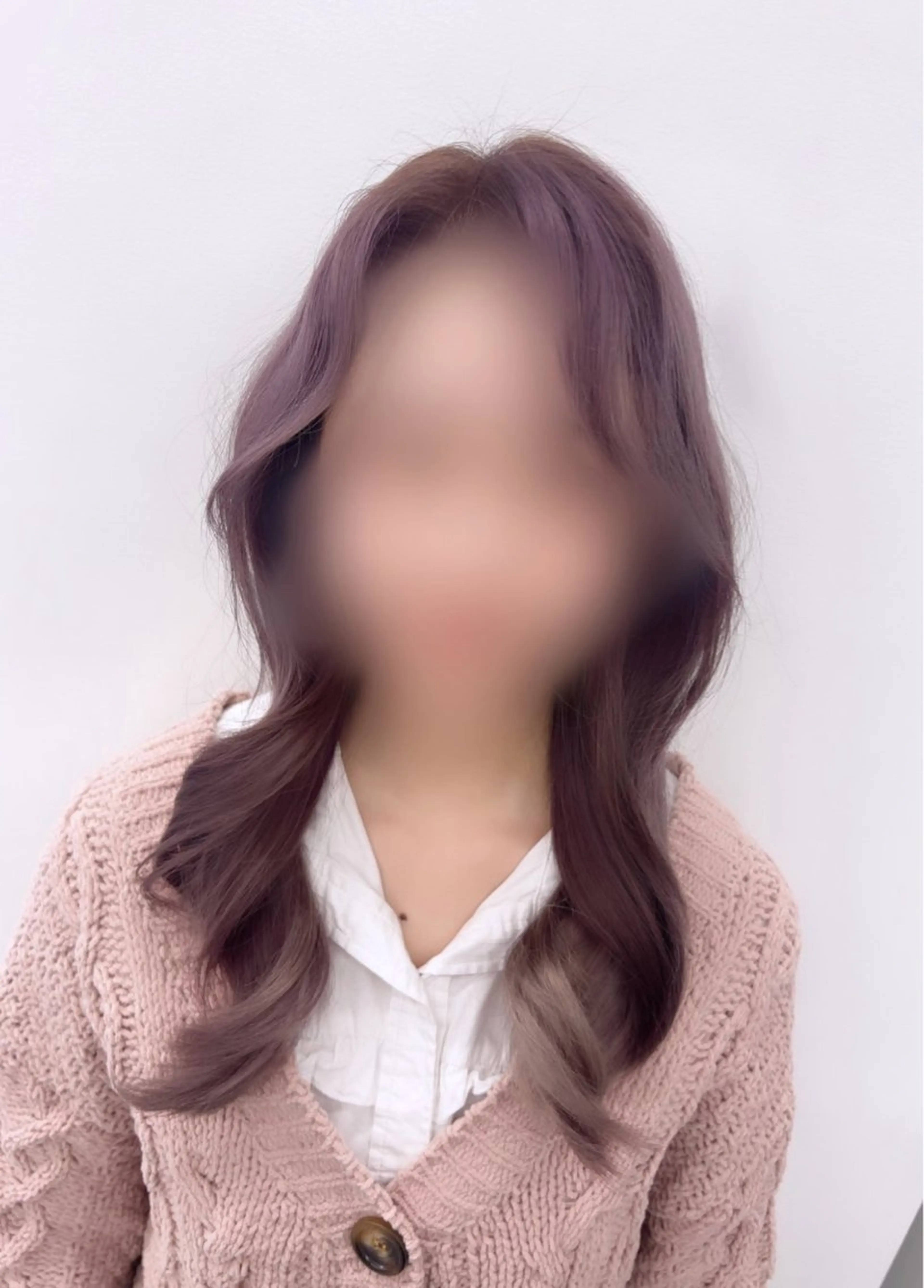 セミロング 韓国風カラー 韓国風ヘア カット ヘアカラー トリートメント 横浜/韓国風/ヘアメ /ユイナ🎀のヘアスタイル