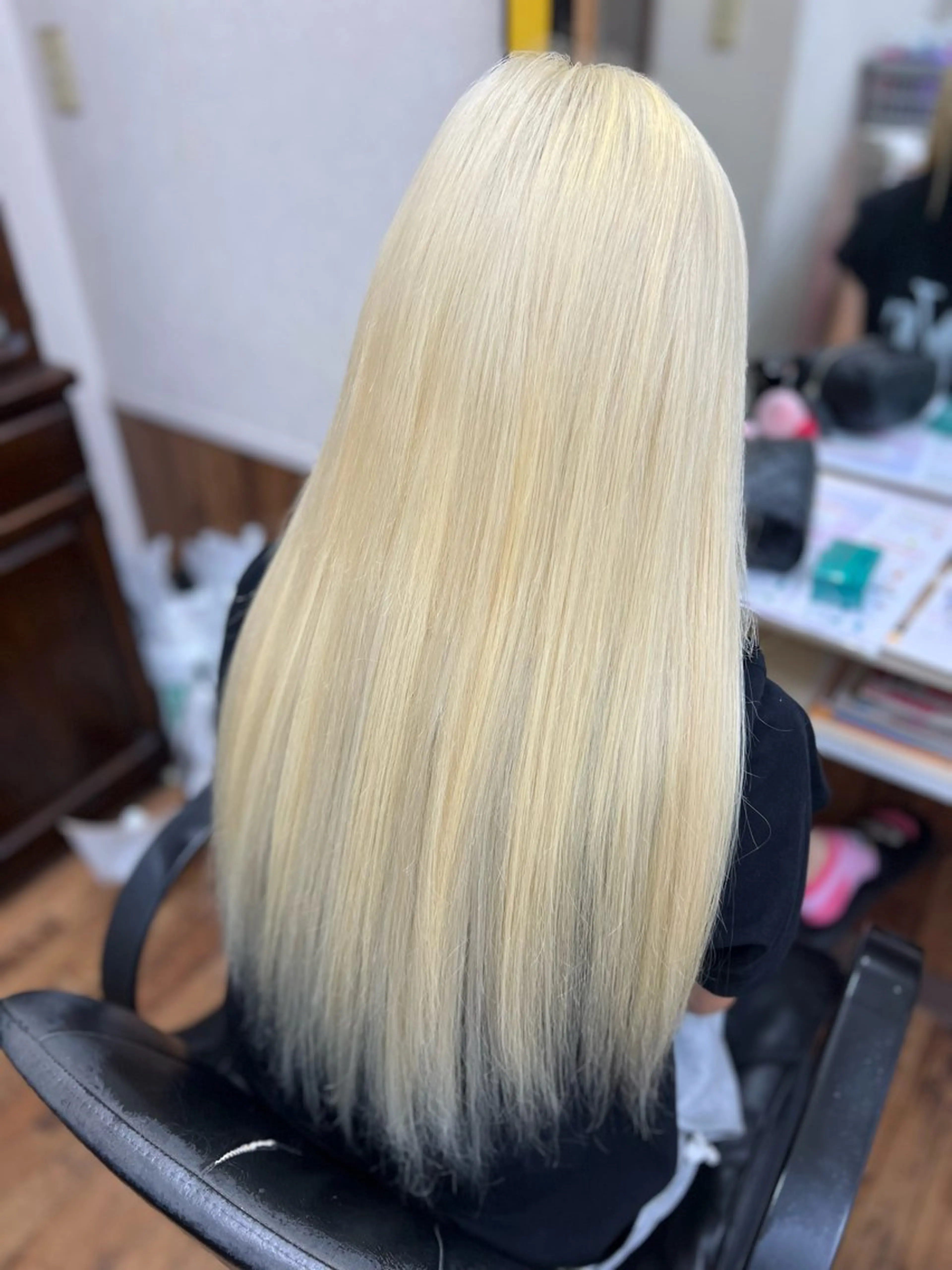 ミディアム ボブ エクステ B-W ⭐️REIKOのヘアスタイル