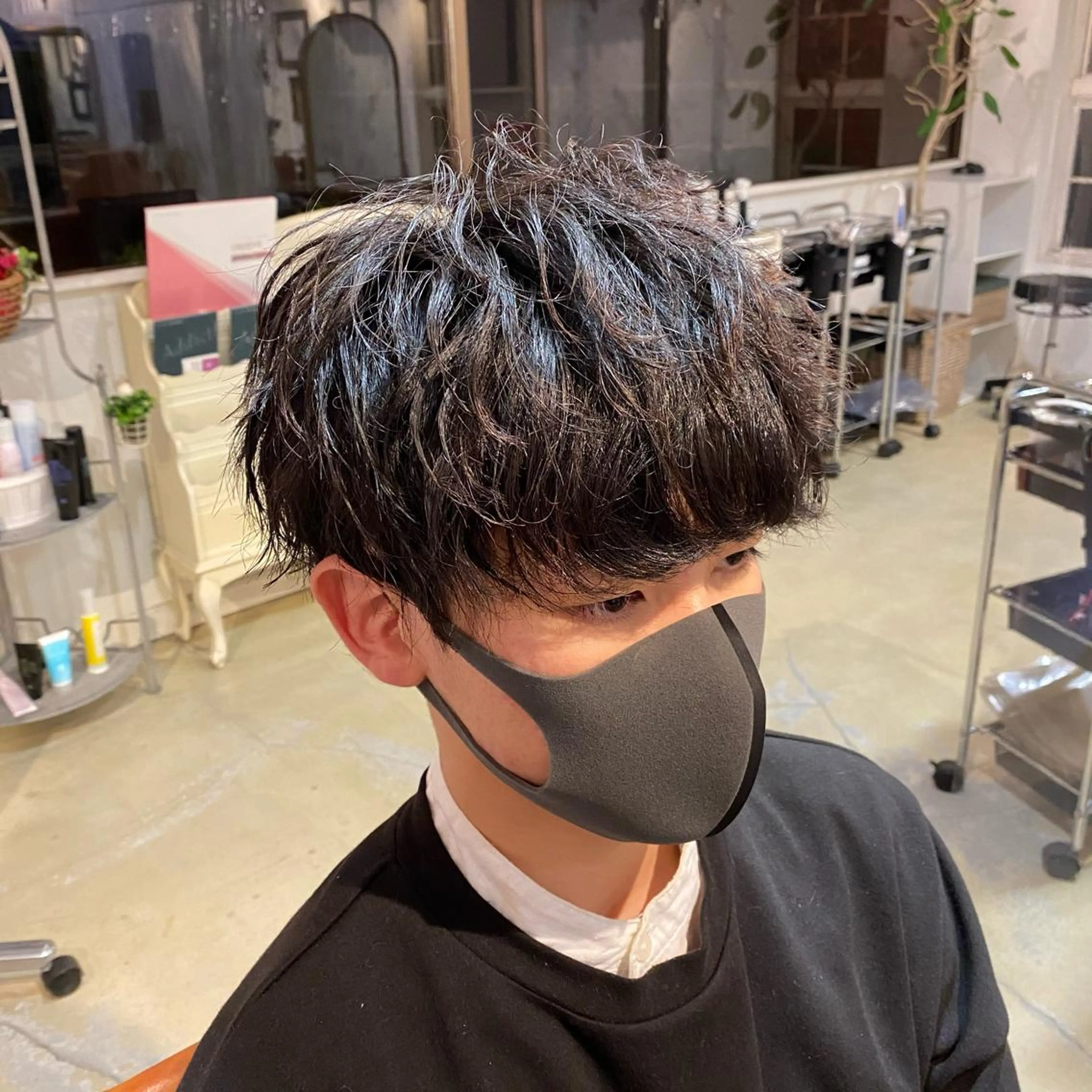 パーマ メンズ メンズパーマ ツイストスパイラルパーマ スパイラルパーマ 韓国レイヤーカット 🇰🇷千葉のヘアスタイル