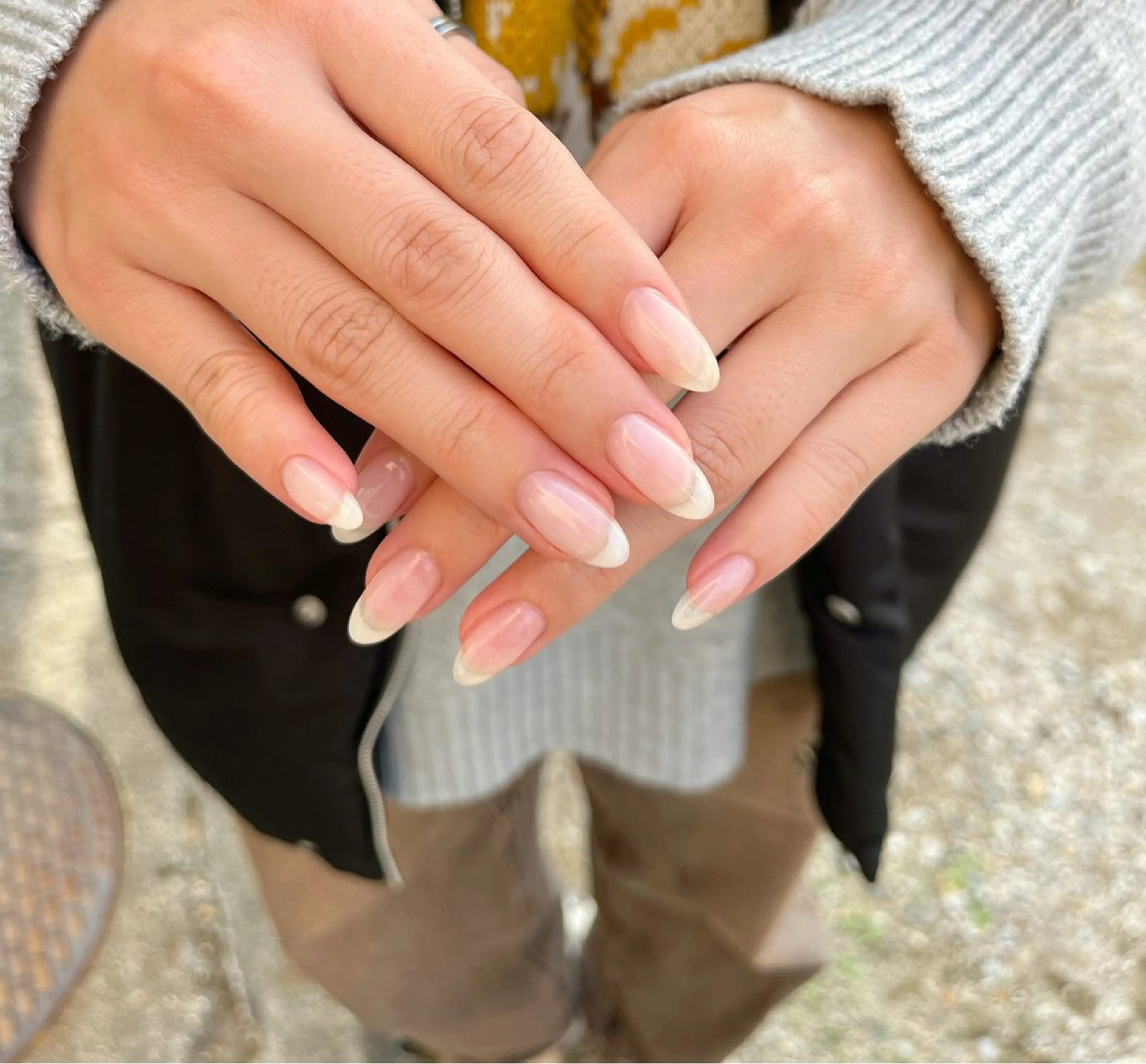 【クリアネイル💅】colorが🙅🏻‍♀️な方♡自爪補強に🙆🏻‍♀️【ジェルオフ込み】ベース・トップクリア仕上げの写真