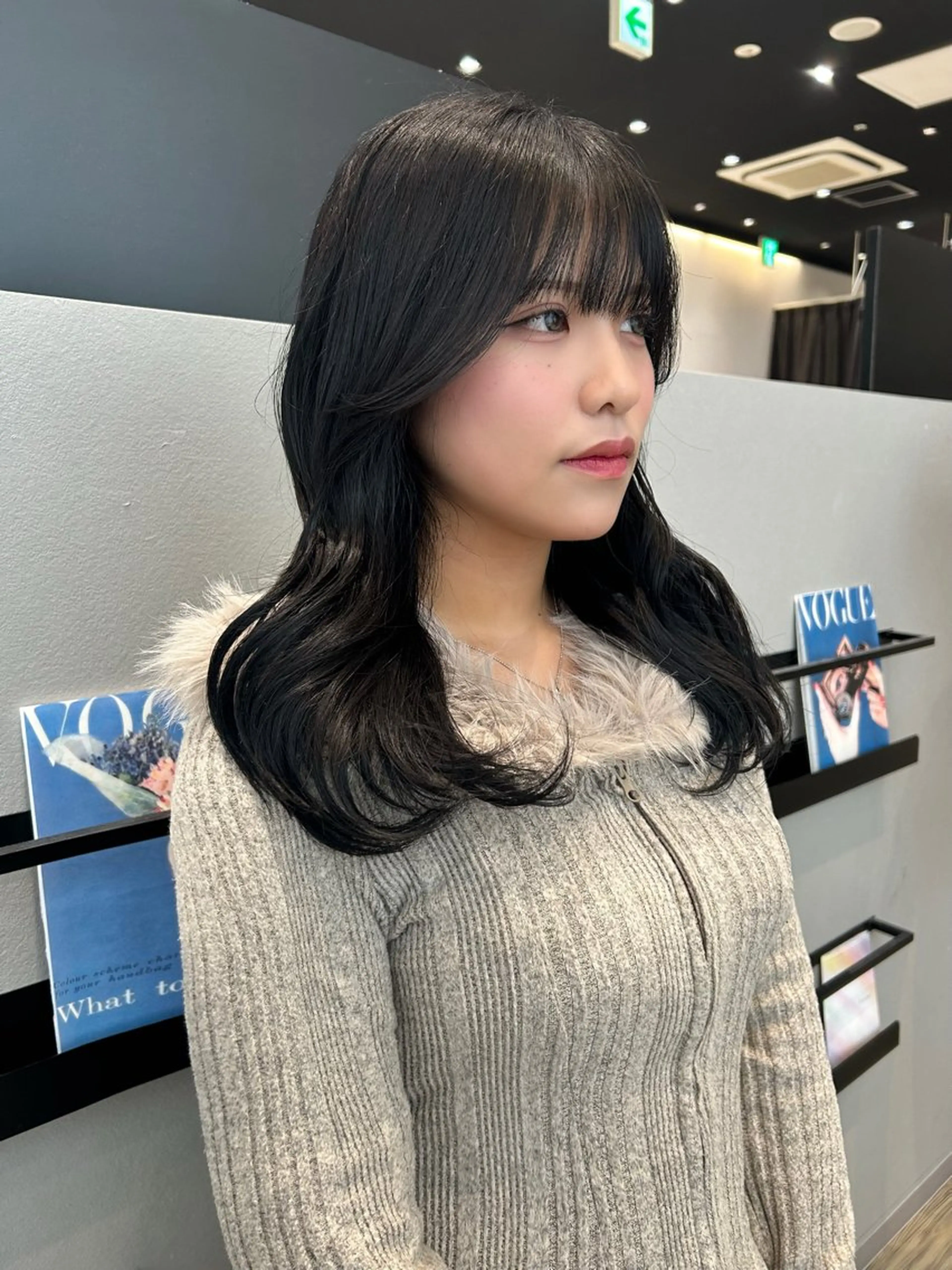 ミディアム カラー ヘアカラー トリートメント k-twoあべのキューズモール店所属・k-two☁あべの/ 艶感カラー/Touaのヘアスタイル