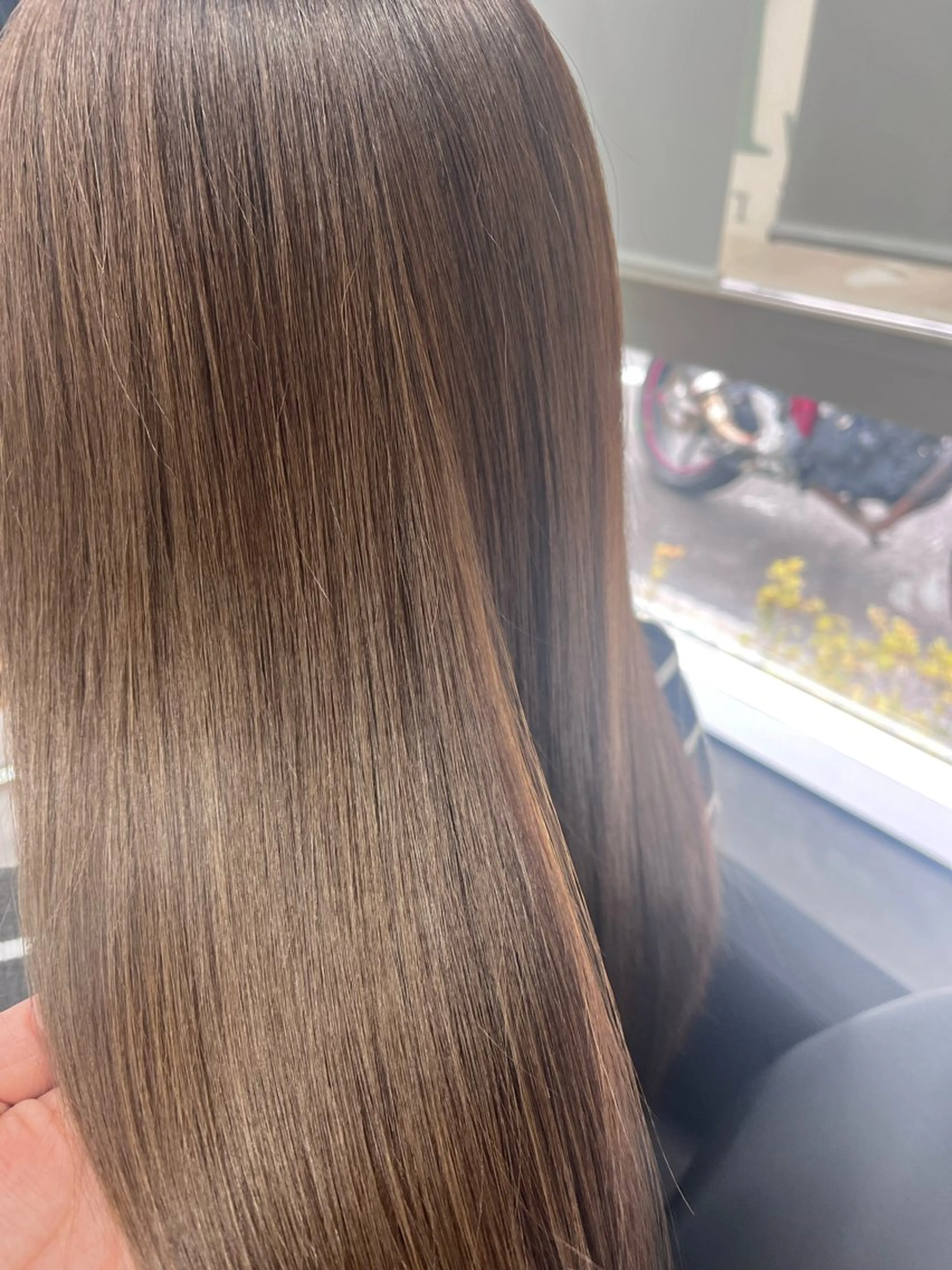 ロング カラー カット ヘアカラー 熊谷 有紗のヘアスタイル