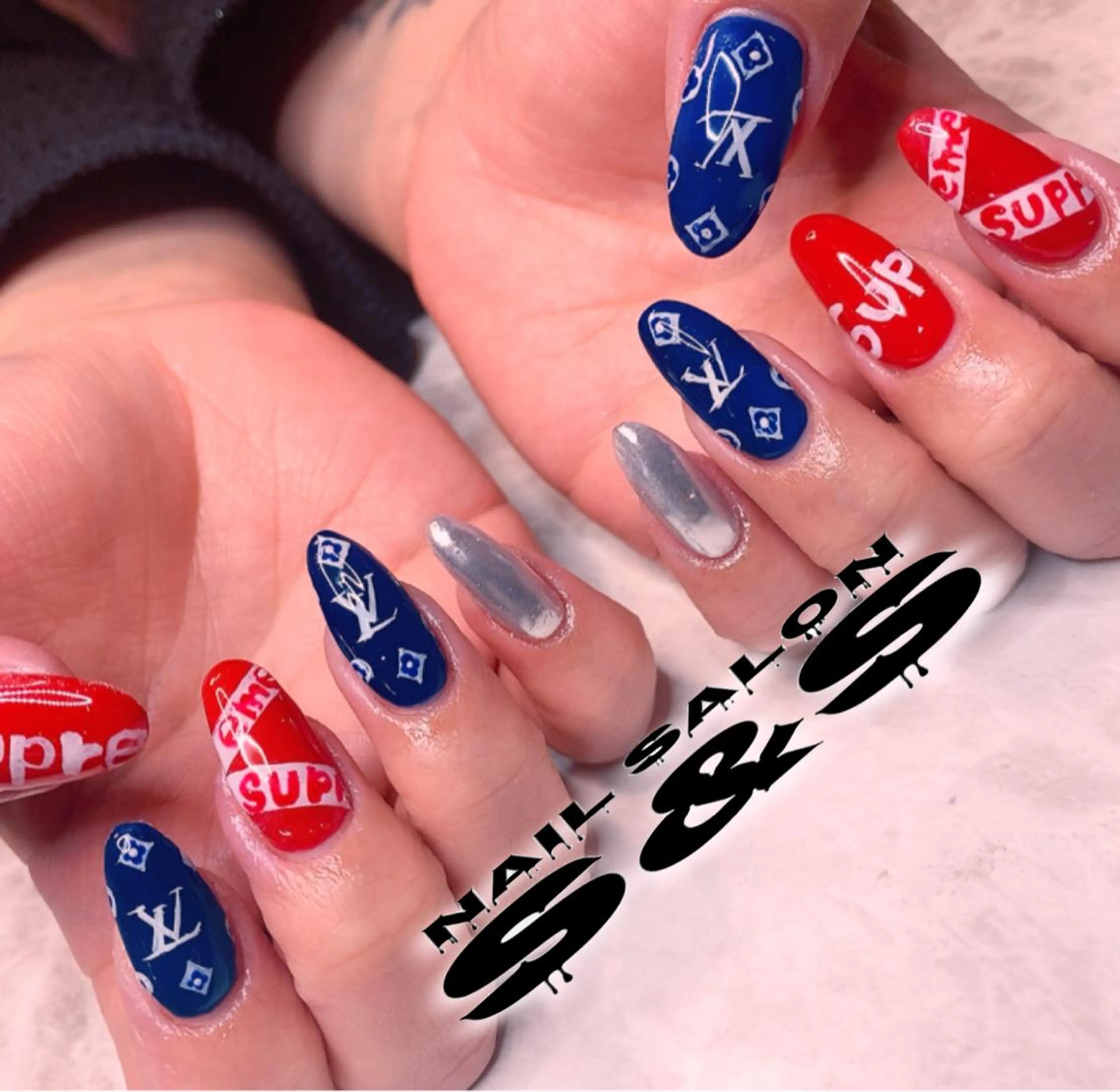 ネイル 長さ出し メンズネイル 持ち込み スカルプネイル S&S 村田小百合のネイルデザイン