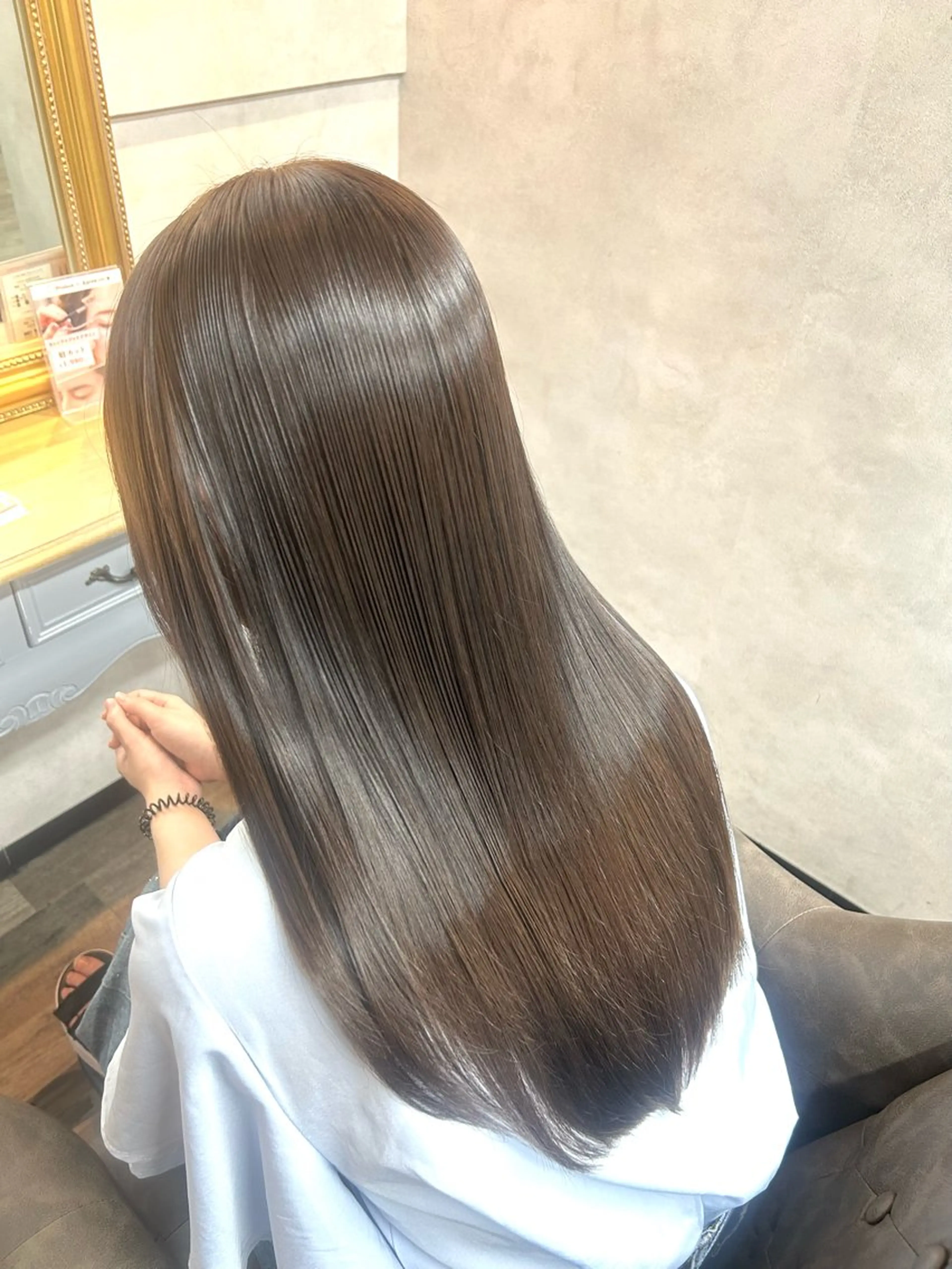 ロング カラー ヘアカラー トリートメント 🌼髪質整形& 艶カラー🌼珠理のヘアスタイル