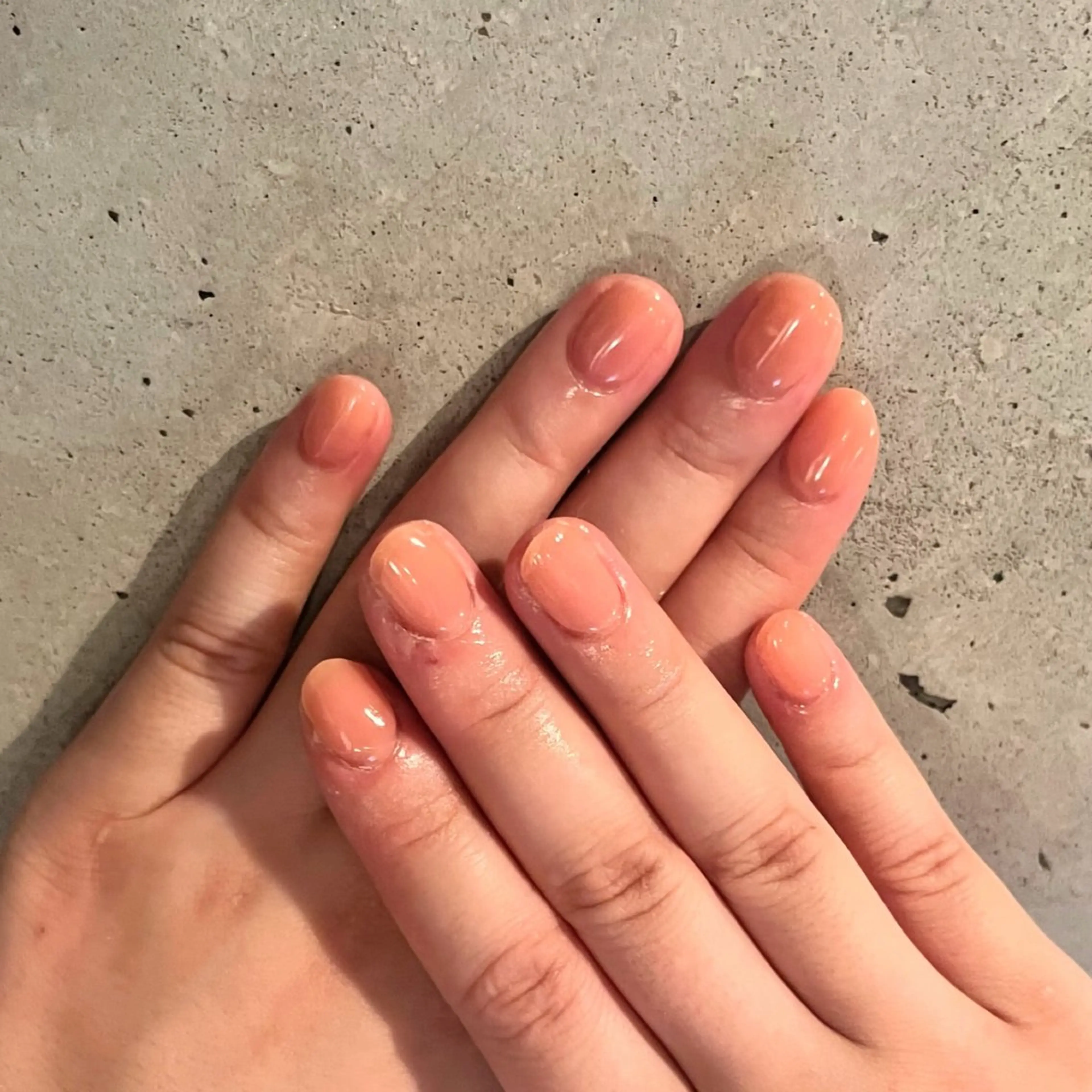 ネイル ジェルネイル ワンカラーネイル パラジェル ハンドネイル DariL Ayaのネイルデザイン