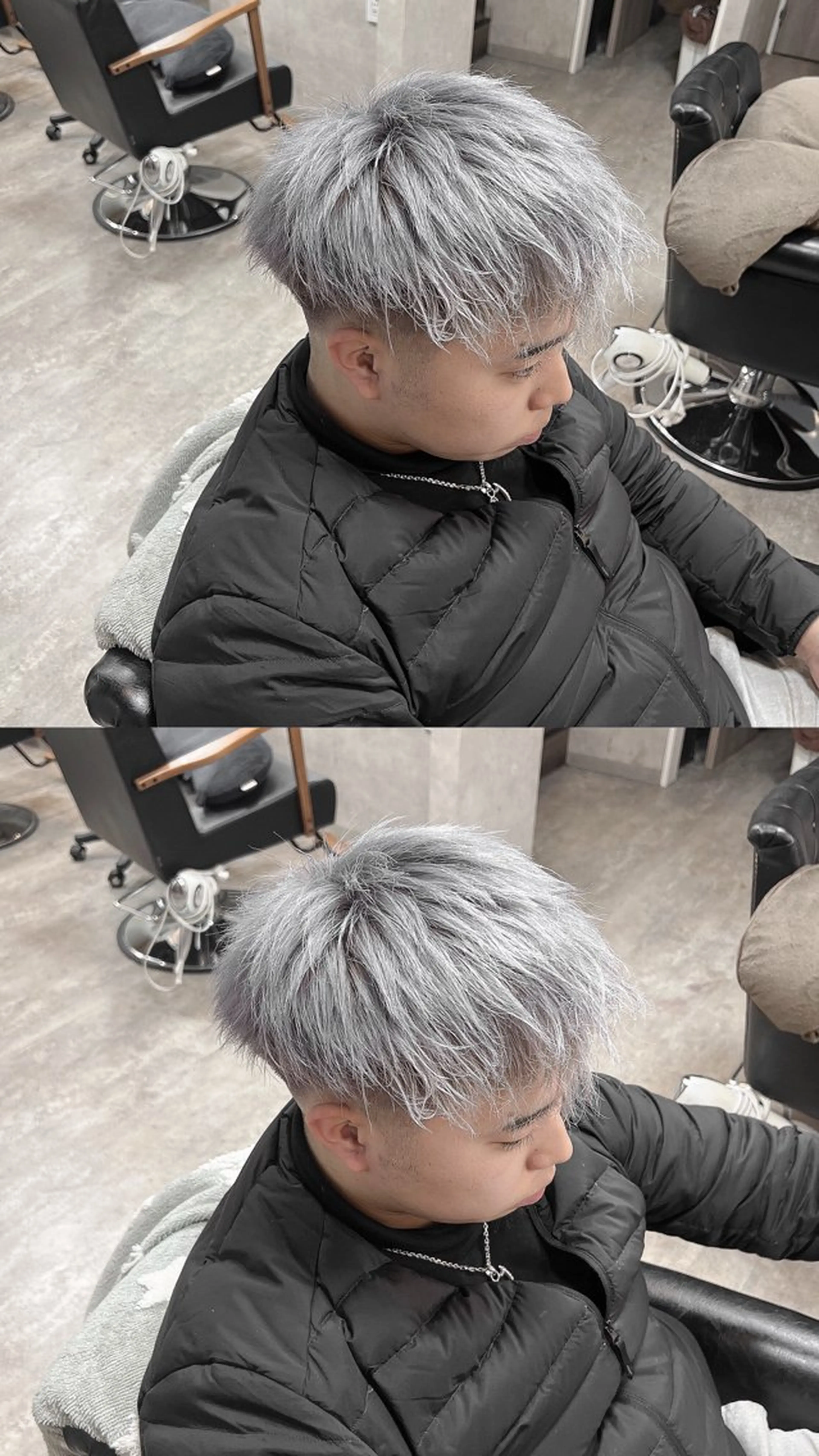 カラー メンズ メンズブリーチ ブリーチ RIENS Xrea nanamiのヘアスタイル