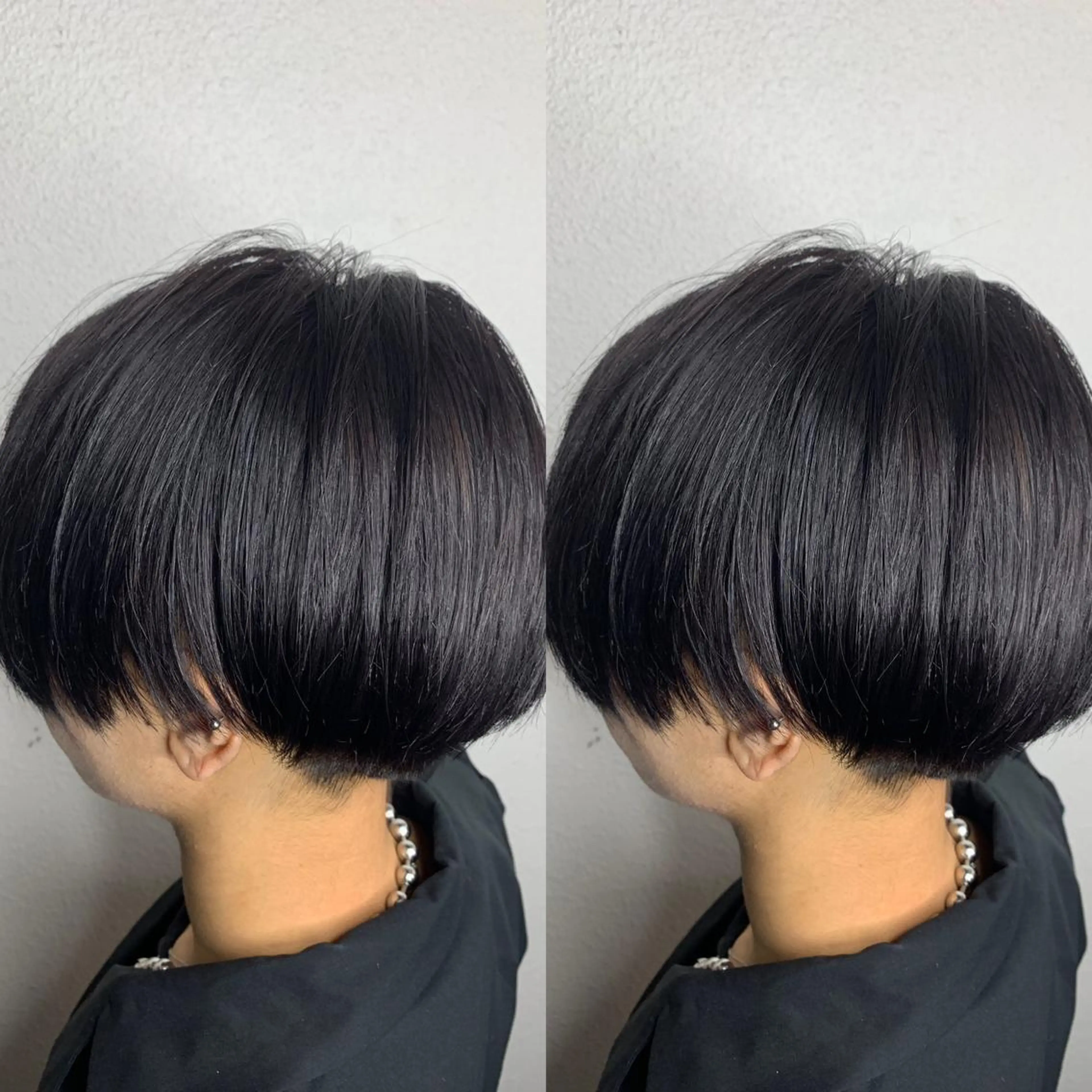 ショート カラー 黒髪 ブリーチ ブルーカラー パープルカラー 似合わせ/ブリーチ カラー.岡田友仁のヘアスタイル