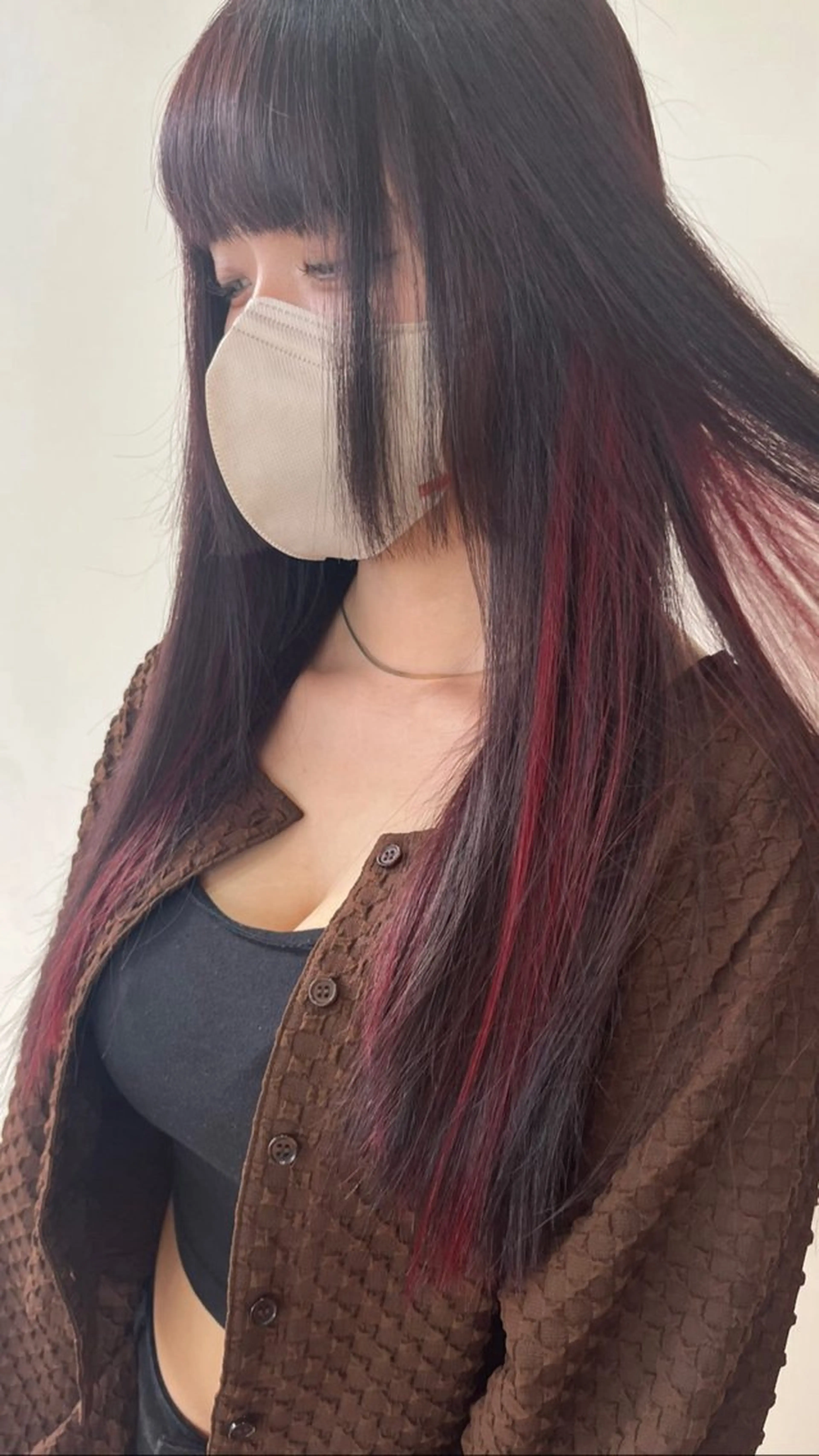 ロング カラー 犬塚 梨花のヘアスタイル