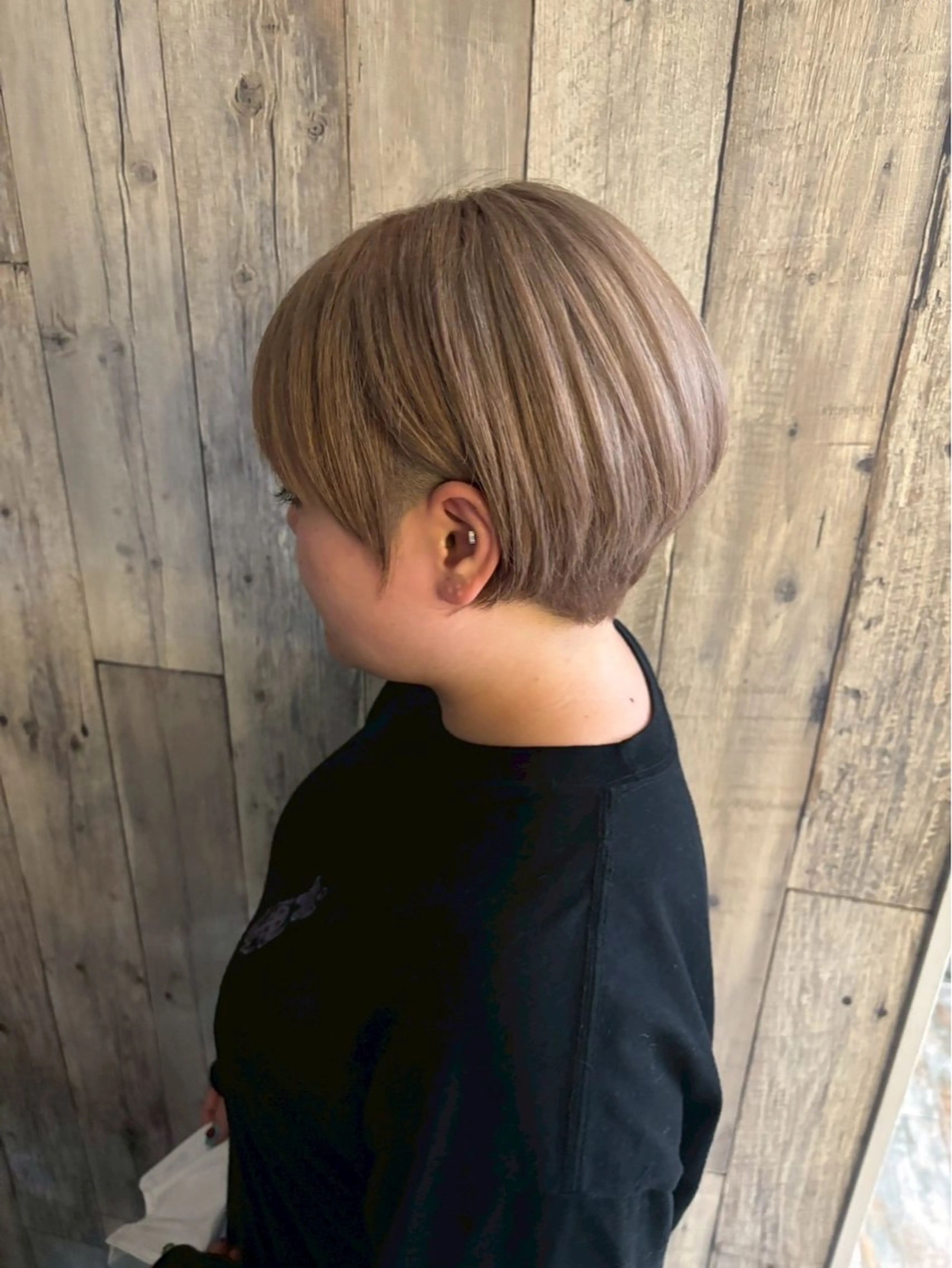 ショート カラー ショートボブ 丸みショート ボブ くびれヘア ショートヘア 池袋/ショート リピート◎武田藍花のヘアスタイル