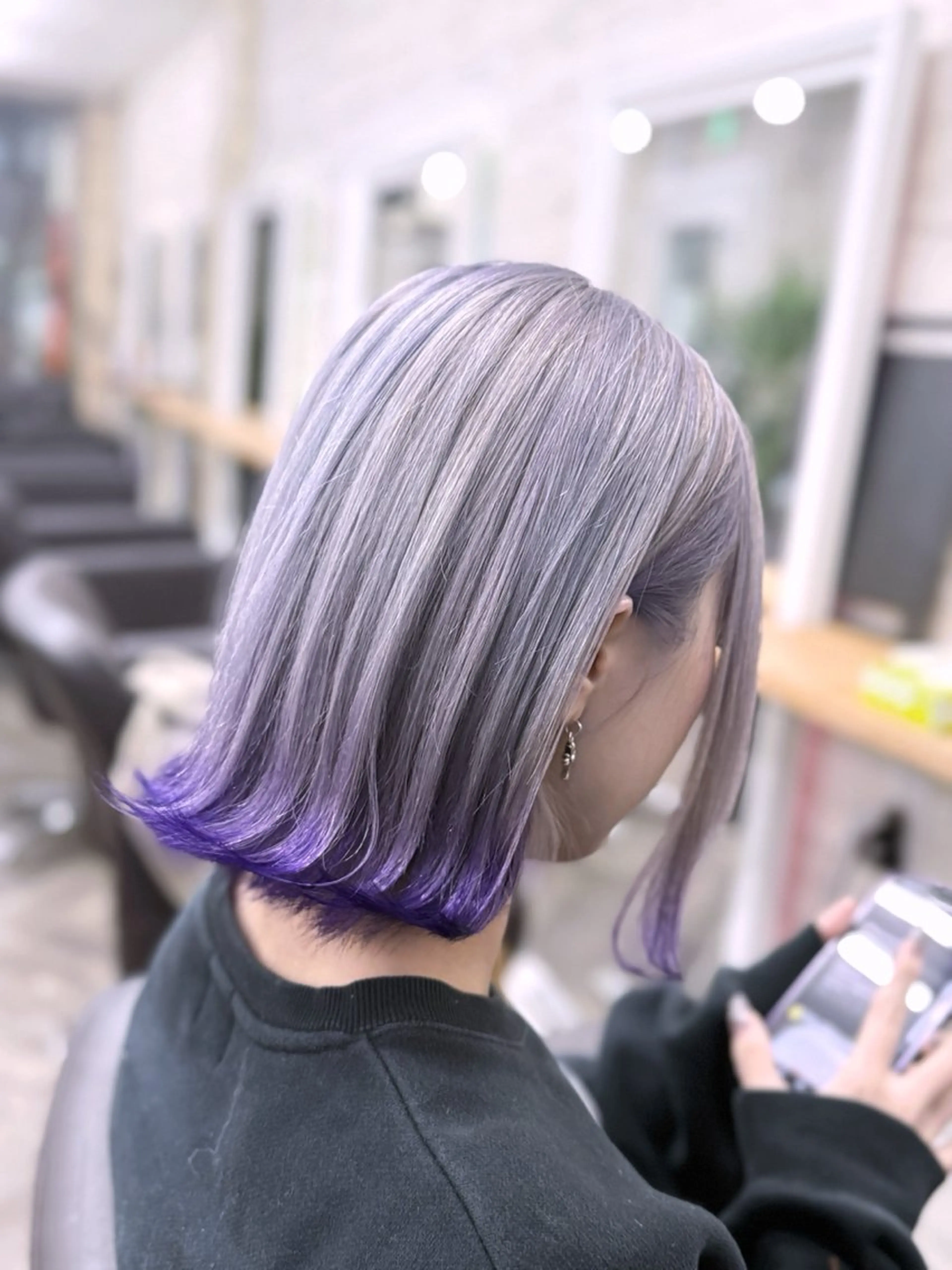 ミディアム カラー ラベンダーカラー パープルカラー ヘアカラー 北沢 隆のヘアスタイル
