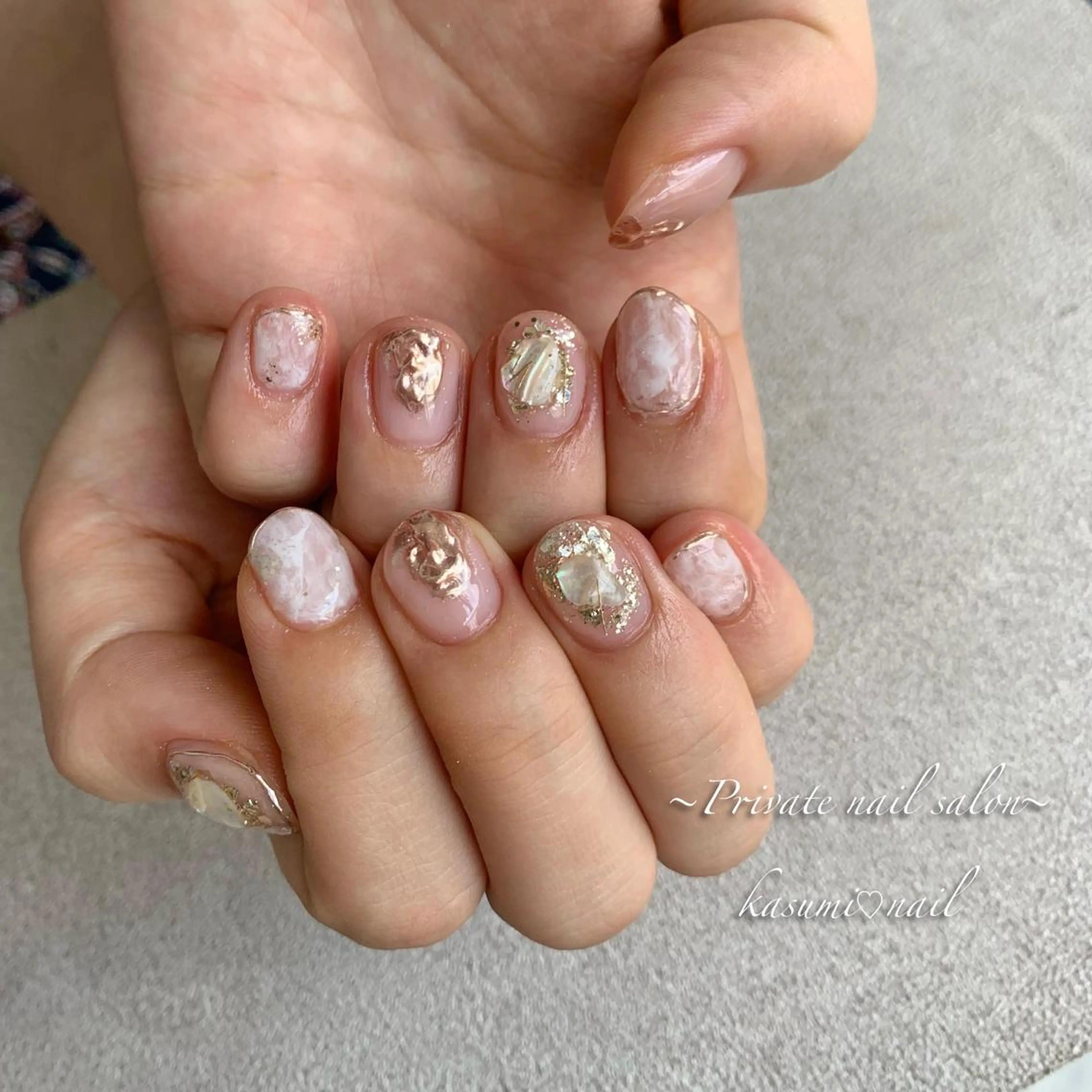 ネイル ラメ(グリッター) マグネットネイル ミラーネイル ニュアンスネイル 冬ネイル KASUMI♡ Nailのネイルデザイン
