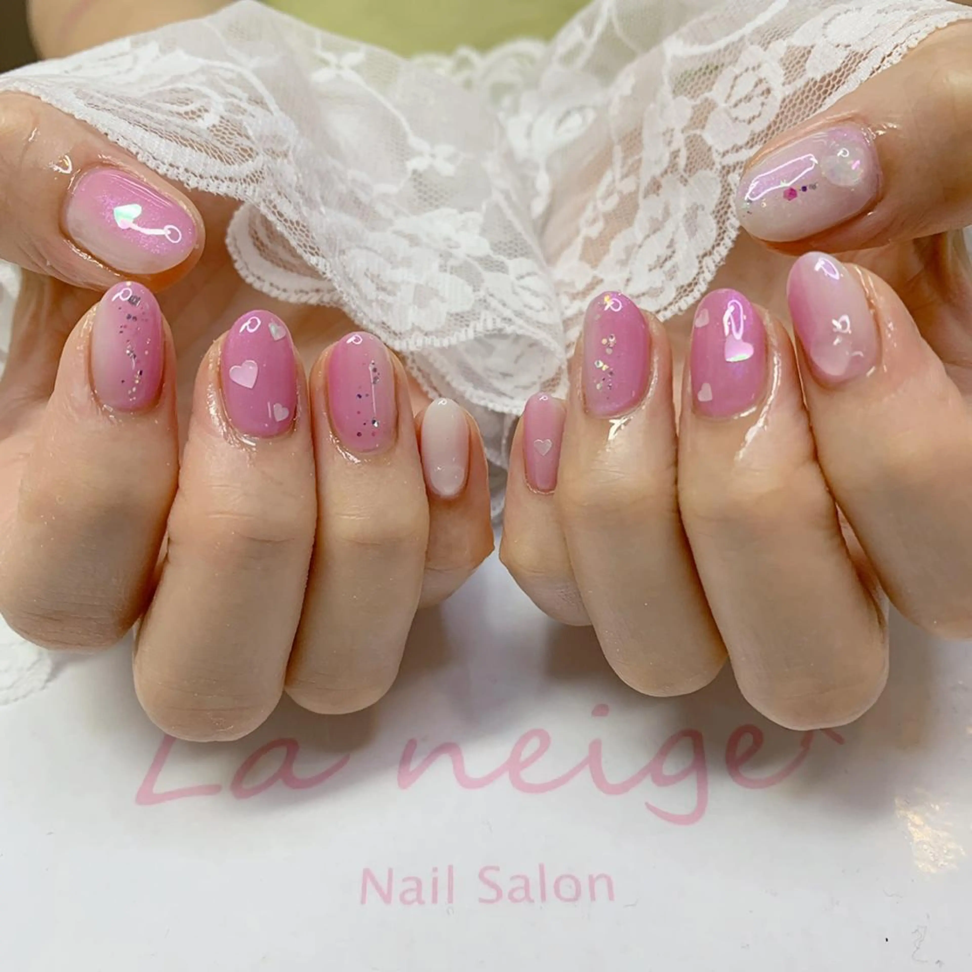 ネイル ハンドネイル La neige* yuki 🥯🍑のネイルデザイン