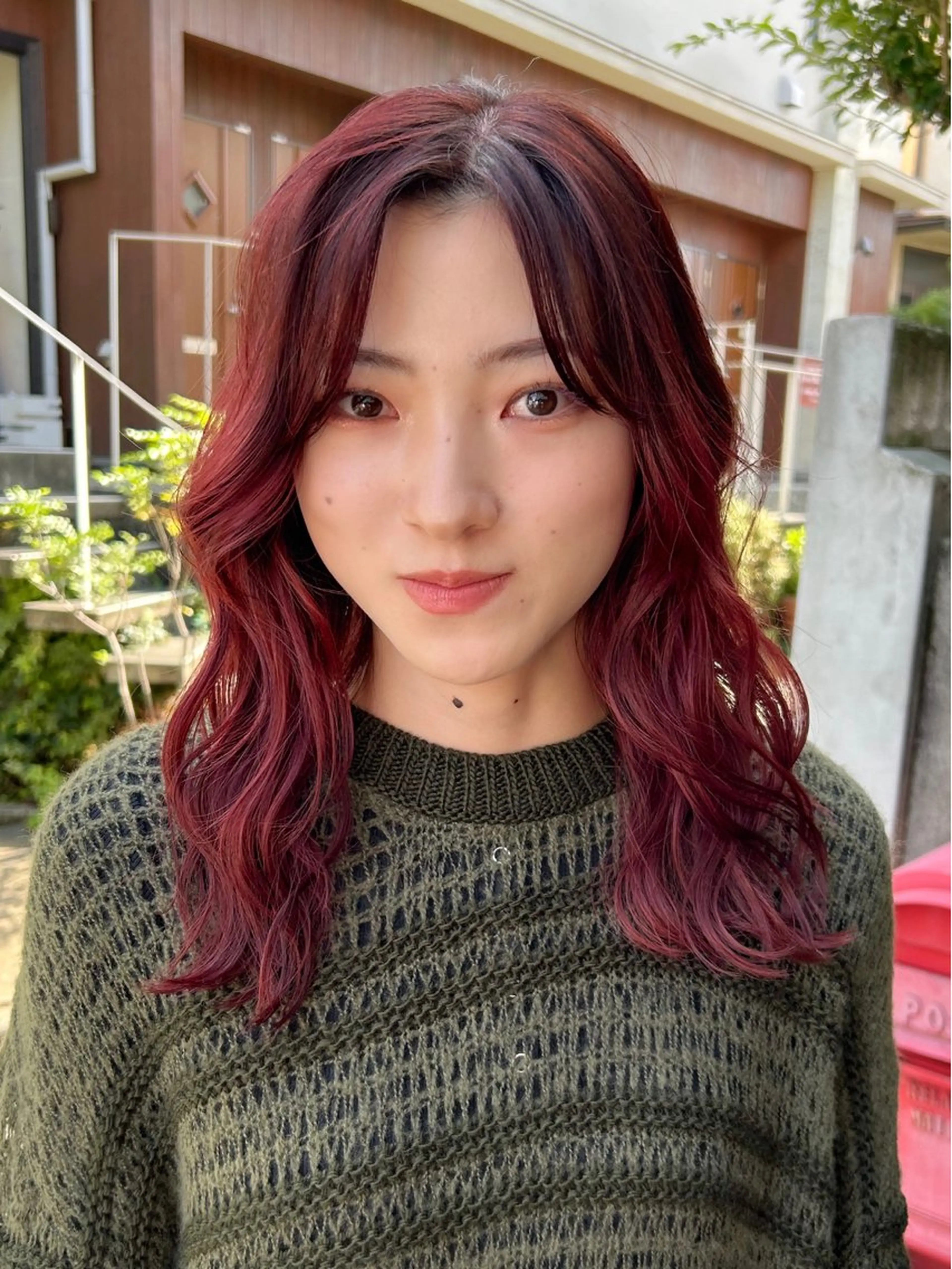 セミロング カラー 暖色カラー🧡 ボブ🧚‍♀️マナのヘアスタイル
