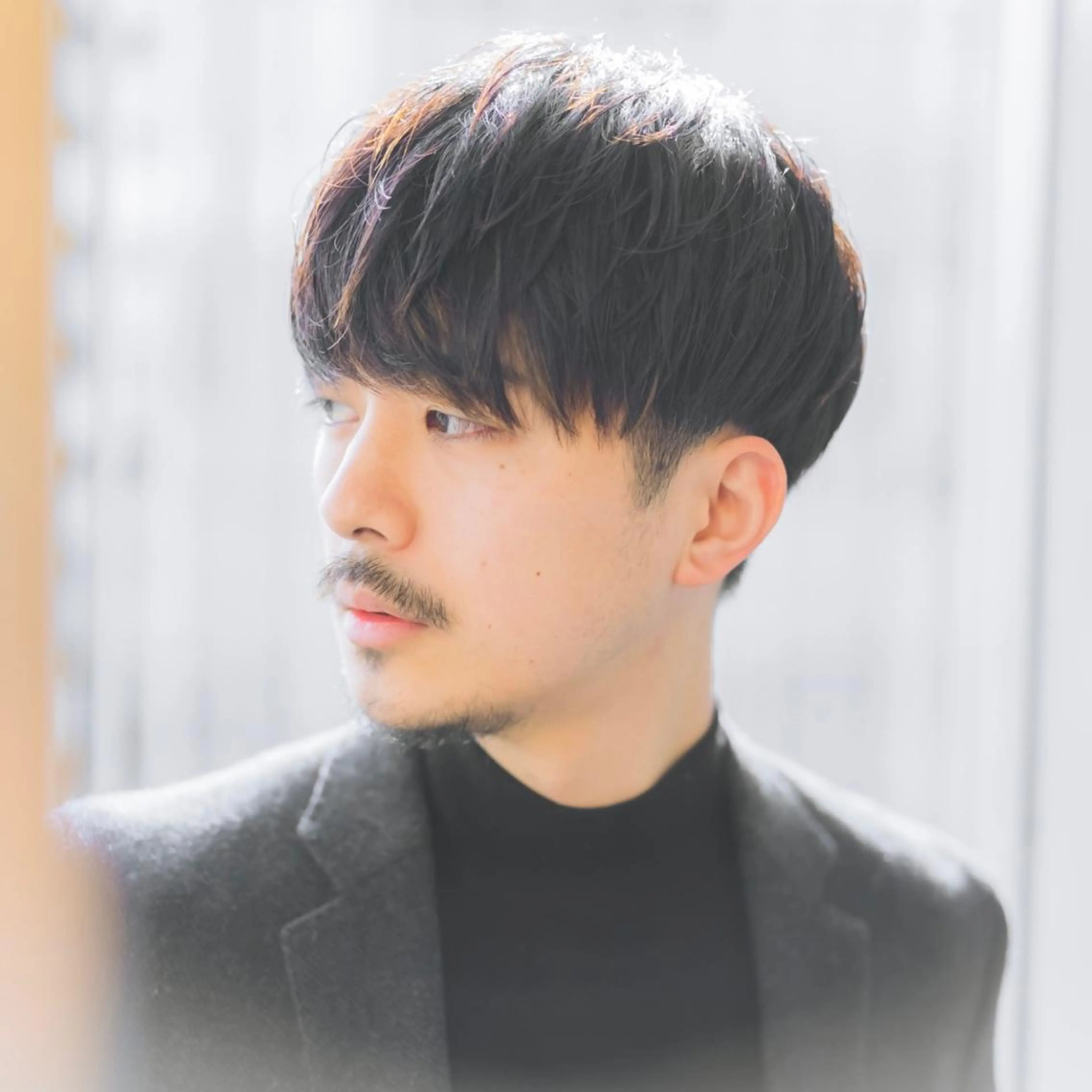 ショート パーマ メンズ マッシュ ニュアンスパーマ カット 縮毛矯正 メンズ特化美容師/ 藤戸 椋のヘアスタイル