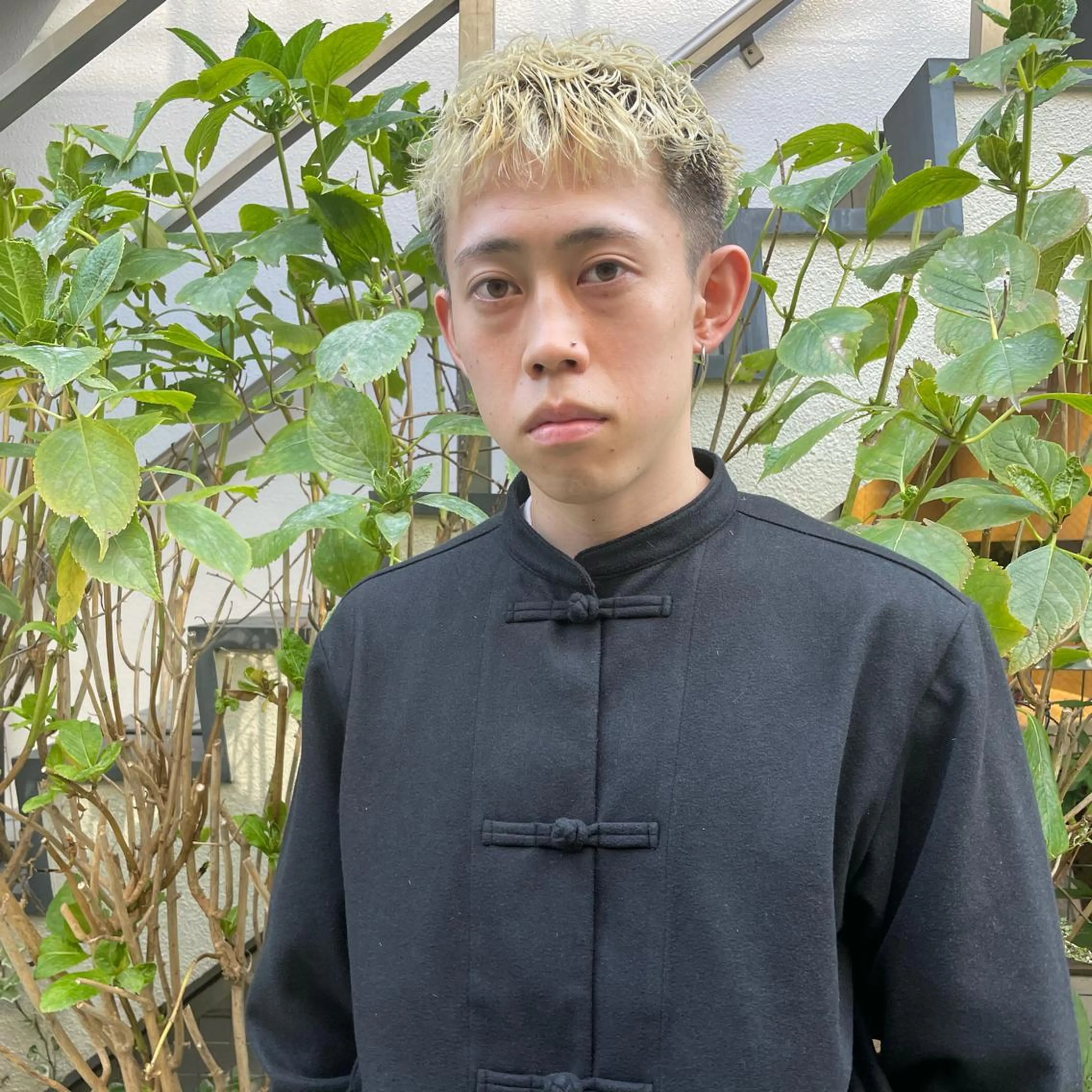 パーマ メンズ ショートボブ メンズブリーチ メンズデザインカット フェードカット メンズハイライト カット パーマ 🌈圧倒的デザイン パーマ　関和希のヘアスタイル