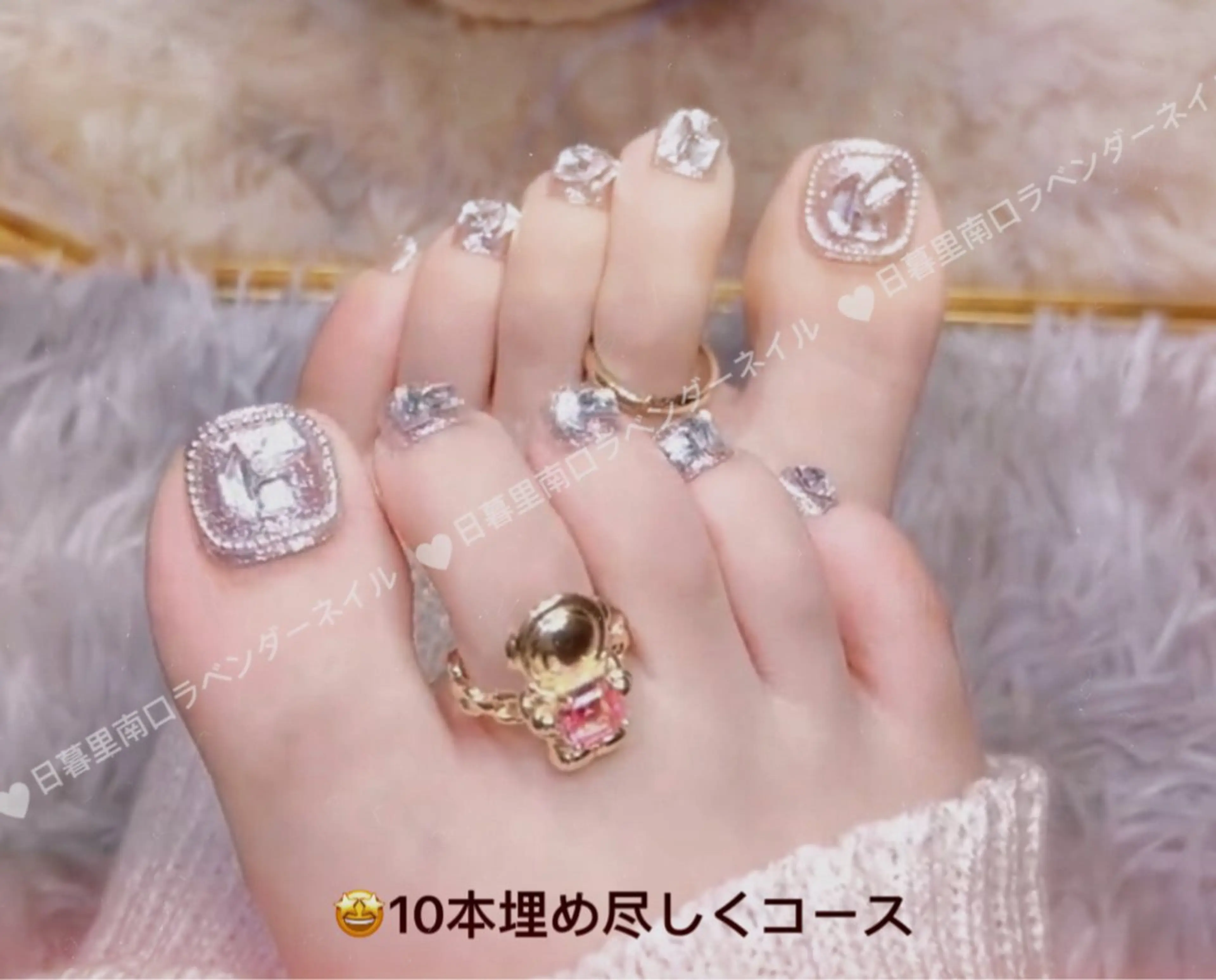 ネイル ラベンダー💖日暮里 ルル💖ネイルのネイルデザイン