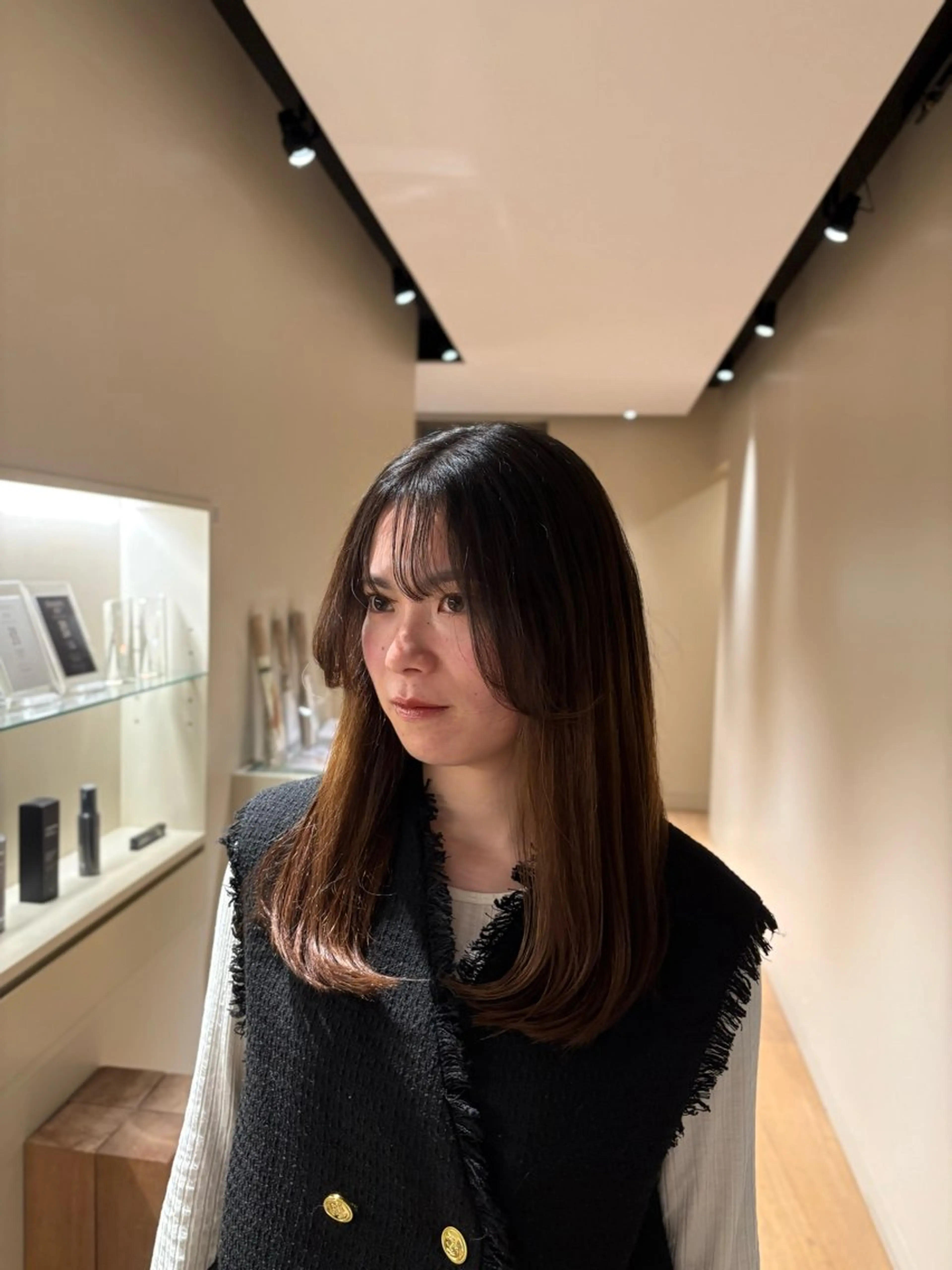 セミロング 北尾 斗唯のヘアスタイル