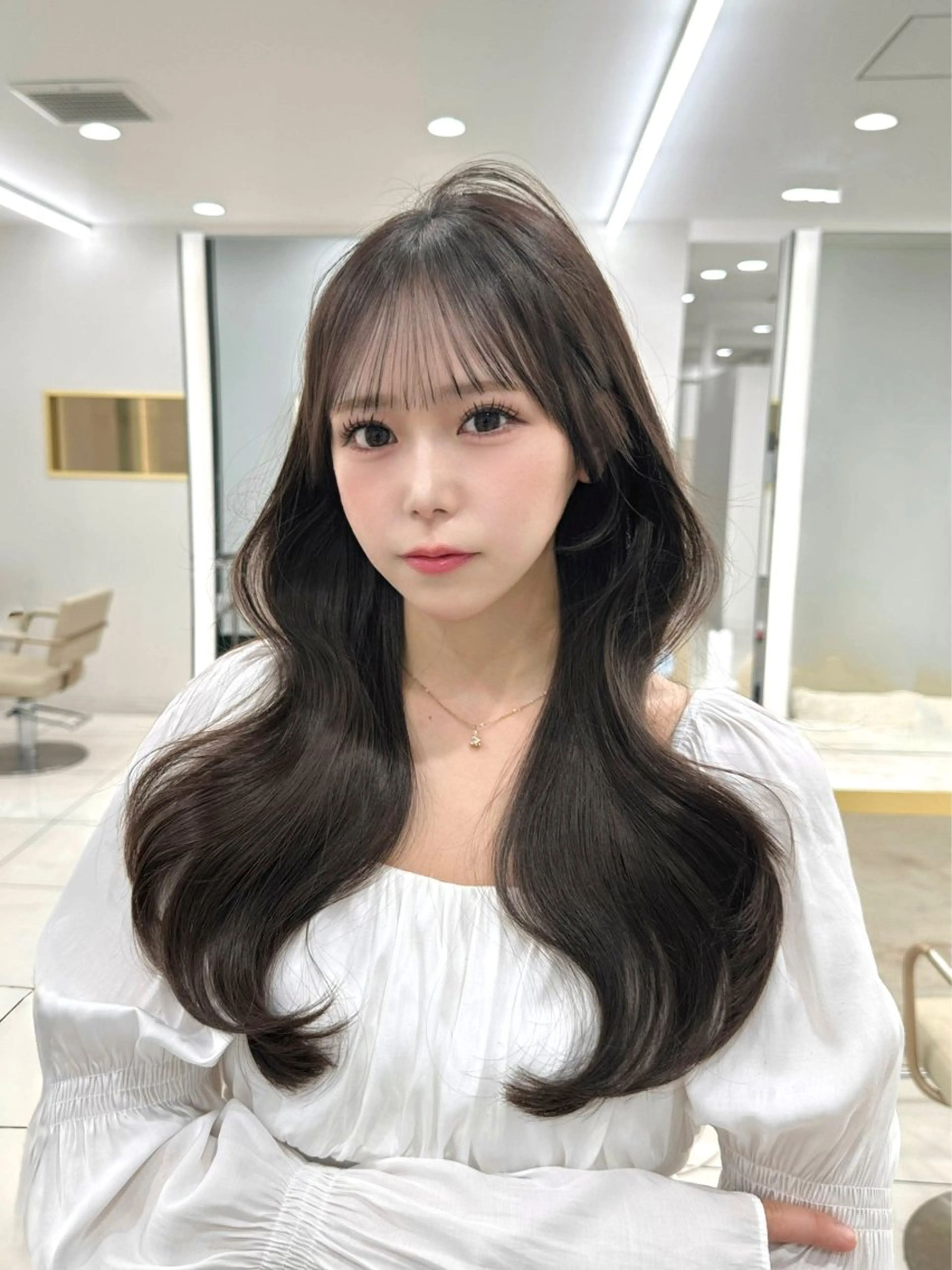 ロング カラー レイヤーカット 似合わせカット カット ヘアカラー 似合わせ/レイヤー /顔まわり/池田歩樹のヘアスタイル