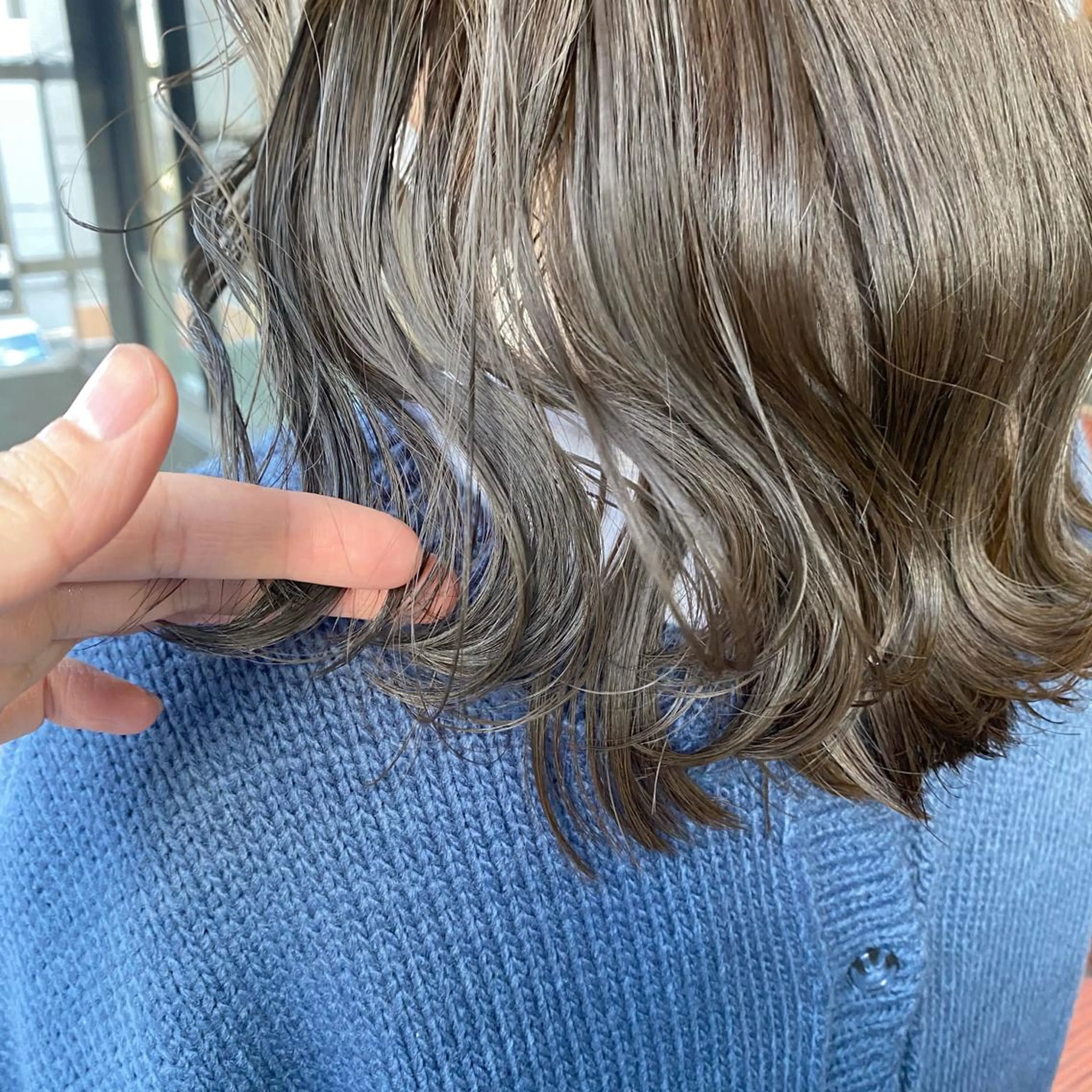 セミロング ボブ/パーマ ミヒラケイタのヘアスタイル