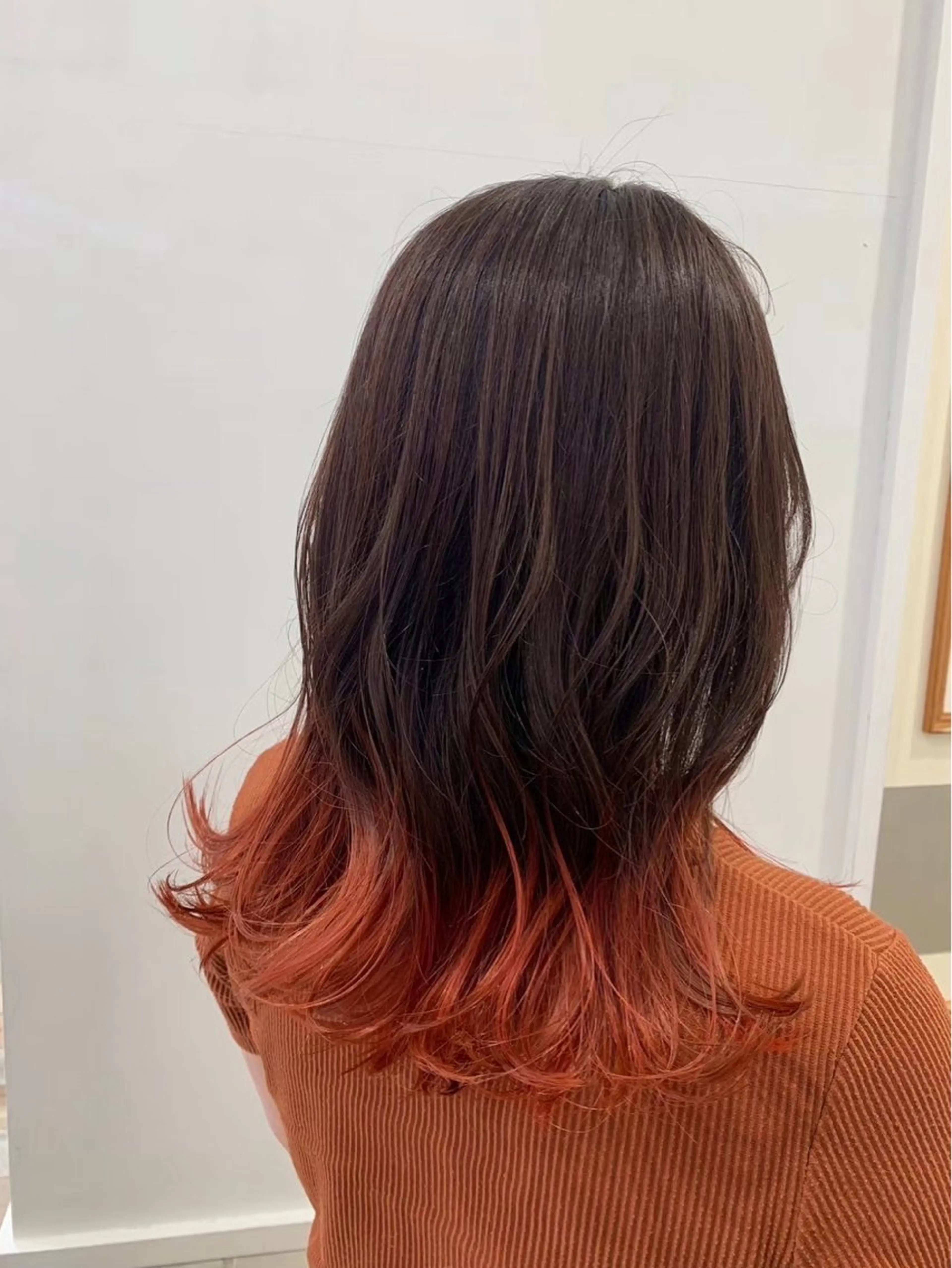 ミディアム カラー ヘアカラー トリートメント 🫧ゆうき🪽 髪質改善/ハイライトのヘアスタイル