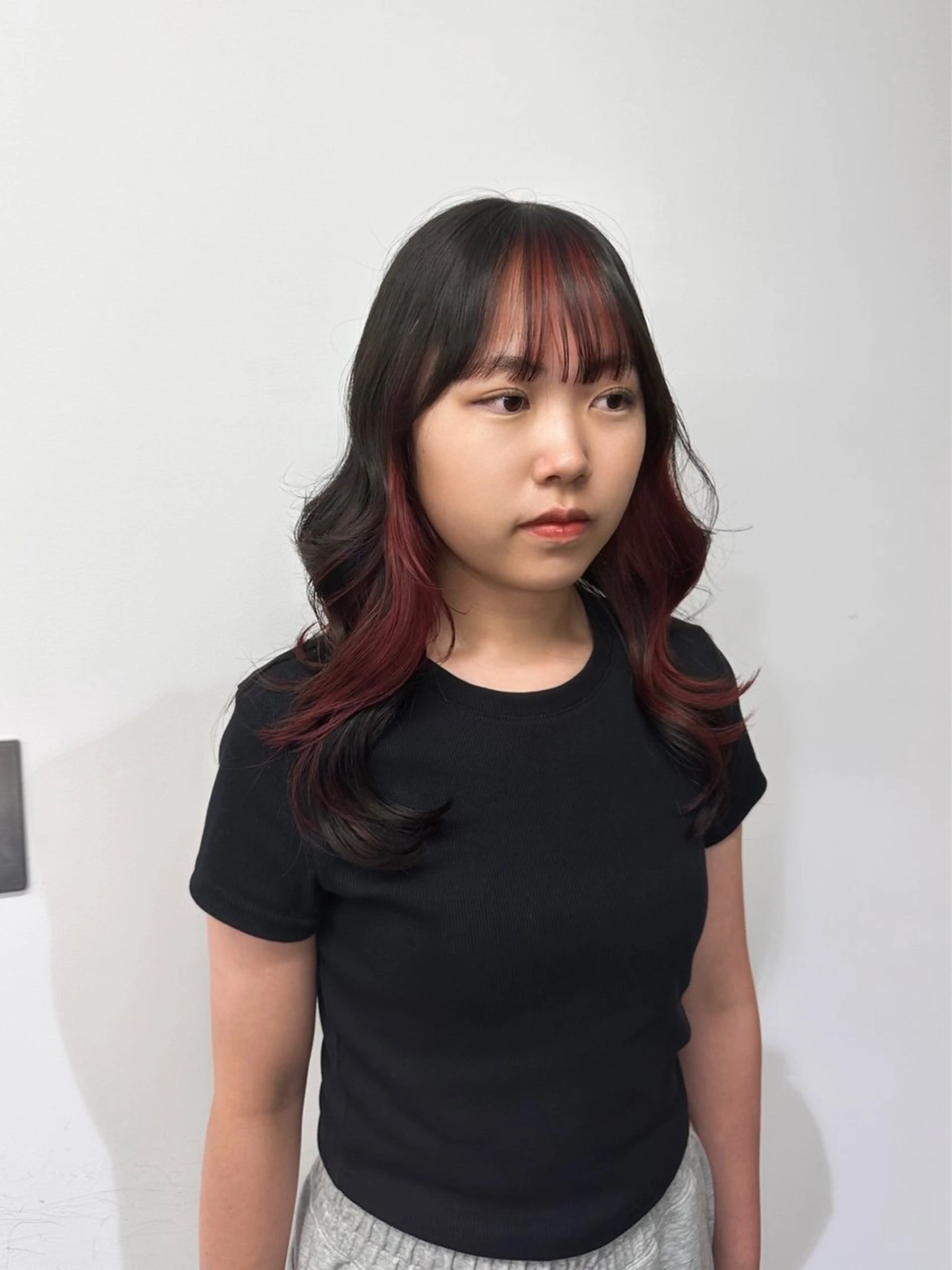 ロング カラー ブリーチ 透明感カラー ダブルカラー ハイトーンカラー インナーカラー ブリーチ/ニュアンス パーマ/hinaのヘアスタイル